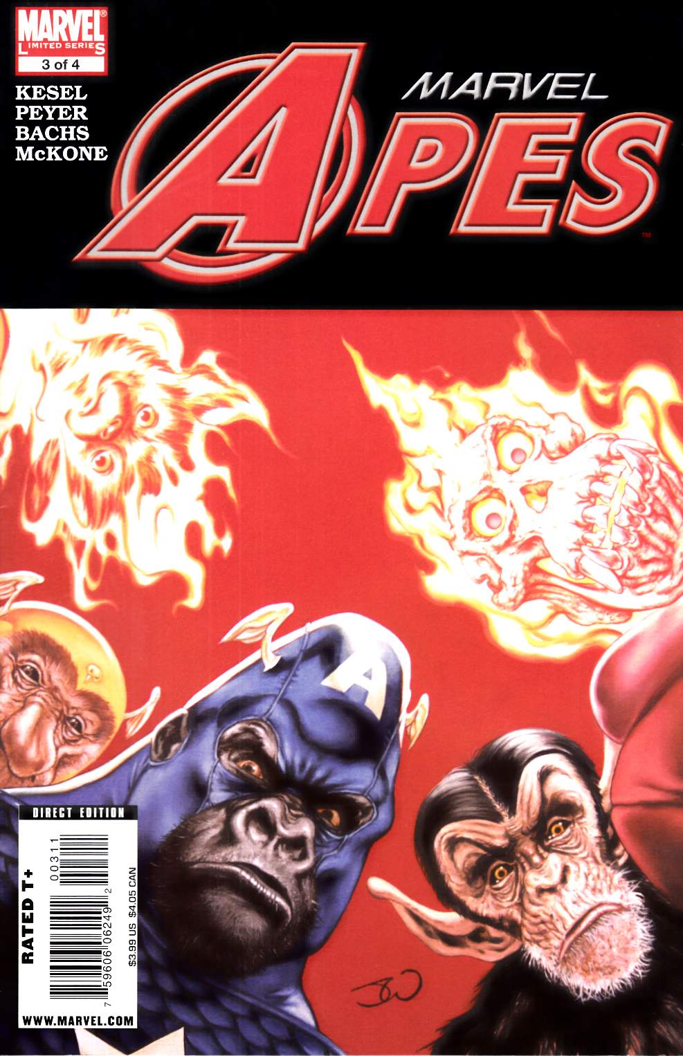 Marvel Apes #3 Fine (6.0) [Marvel Comic] LARGE