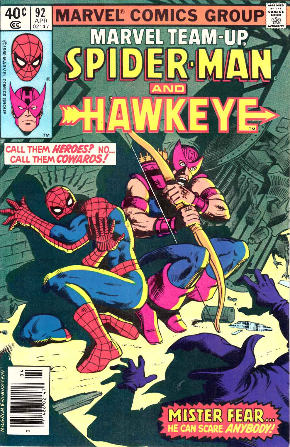Marvel Team-Up #92 Newsstand Edition Fine Plus (6.5) [Marvel Comic] THUMBNAIL