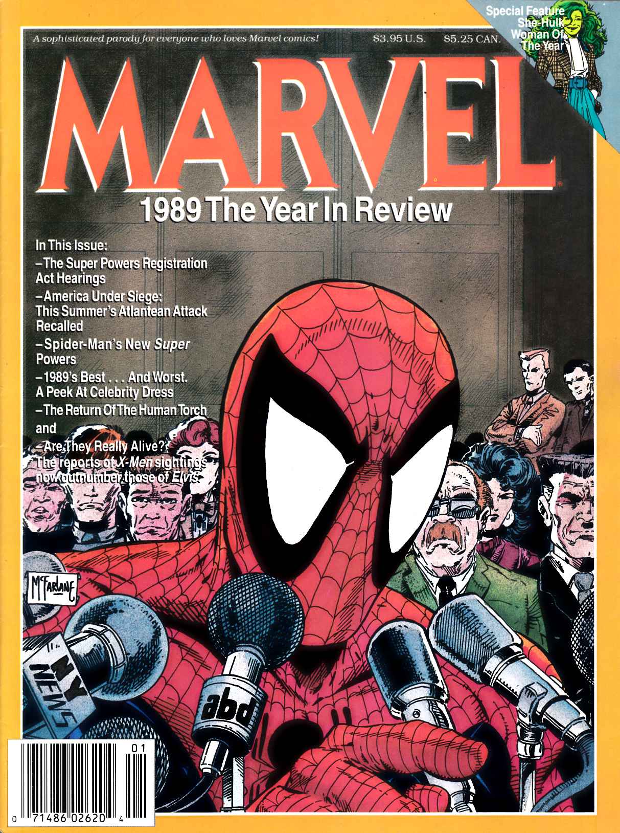 Marvel the Year In Review #1989 Very Fine (8.0) [Marvel Magazine] THUMBNAIL