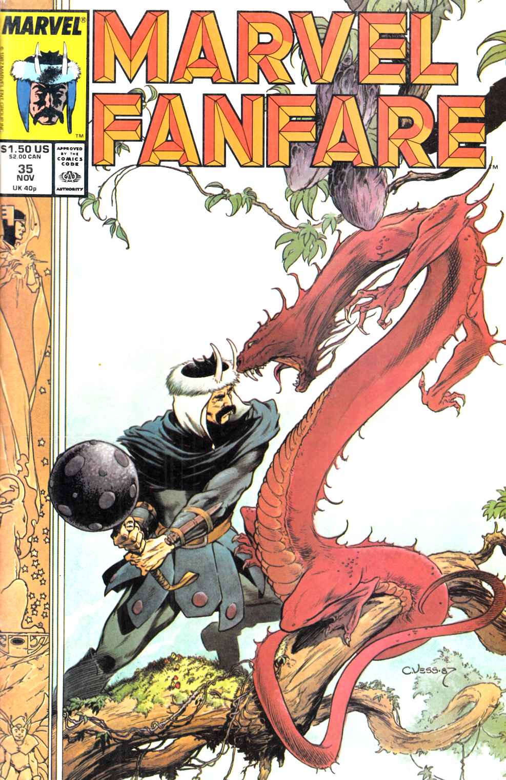 Marvel Fanfare #35 Fine (6.0) [Marvel Comic] LARGE