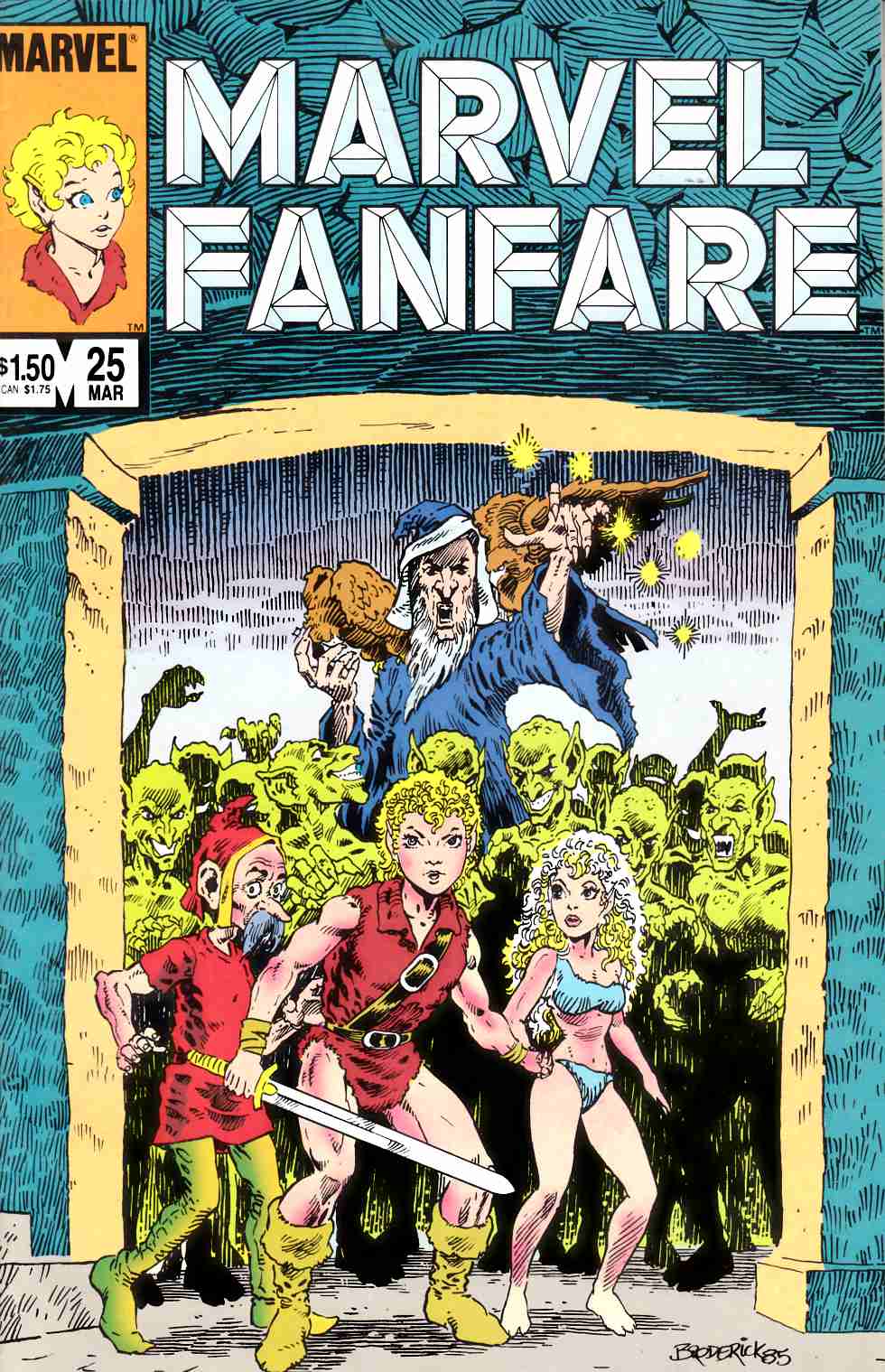Marvel Fanfare #25 Fine (6.0) [Marvel Comic] THUMBNAIL