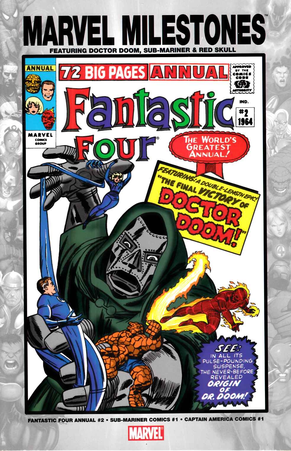 Marvel Milestones Dr Doom Sub-Mariner and Red Skull #1 Near Mint (9.4) [Marvel Comic] LARGE