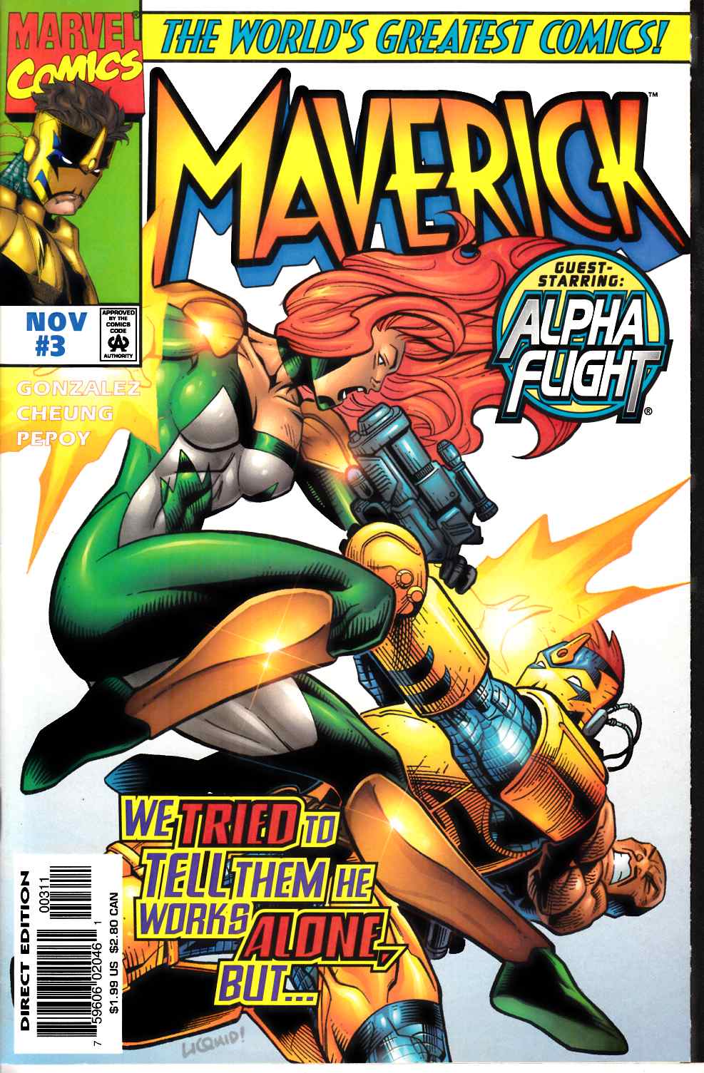 Maverick #3 Near Mint (9.4) [Marvel Comic] LARGE