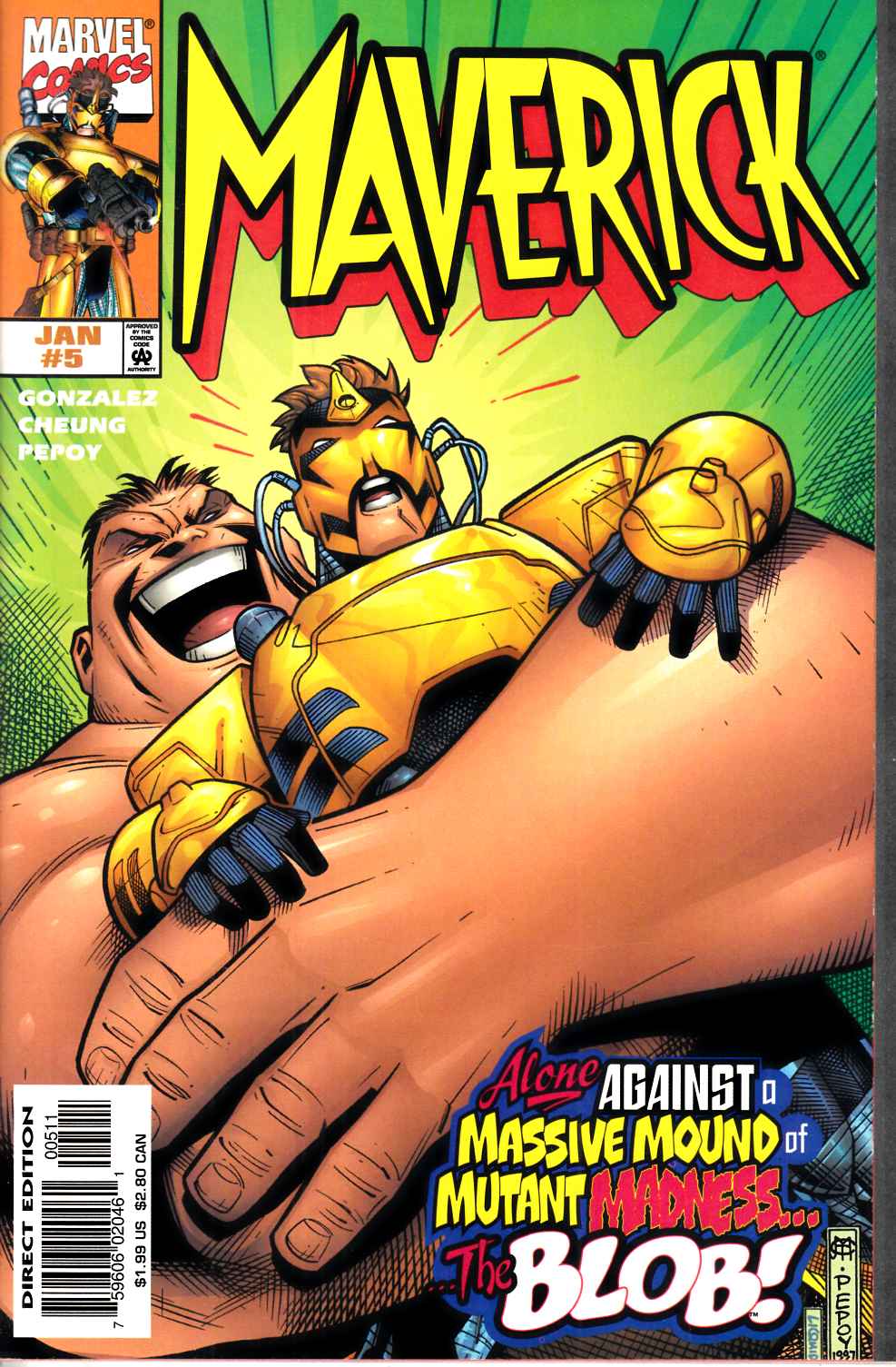 Maverick #5 Near Mint (9.4) [Marvel Comic] LARGE