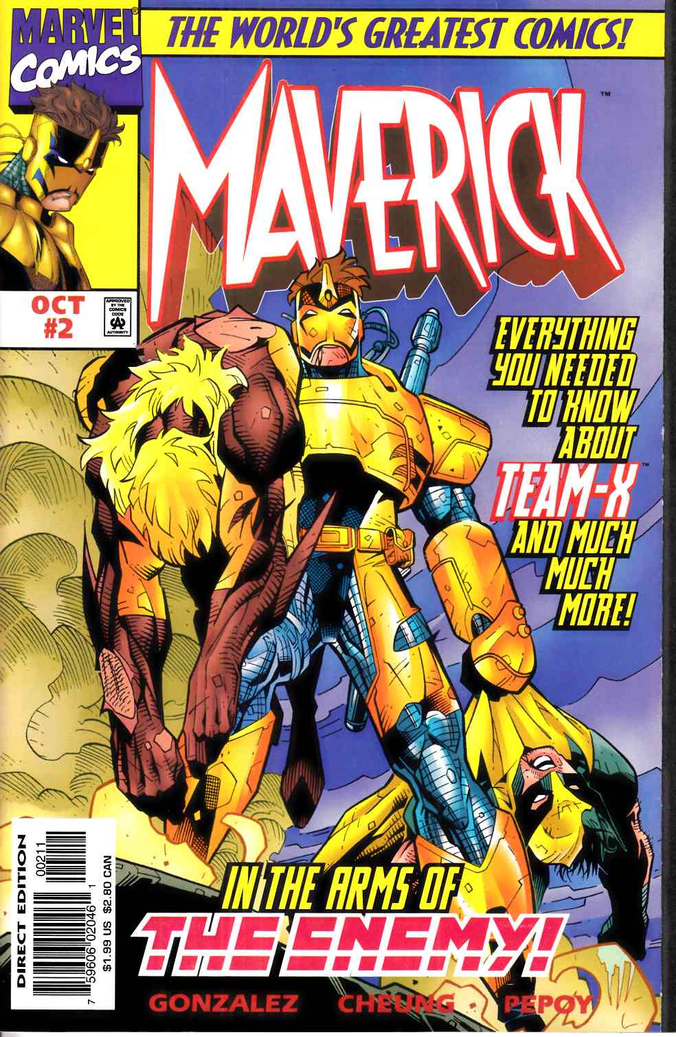 Maverick #2 Cover A Near Mint (9.4) [Marvel Comic] LARGE