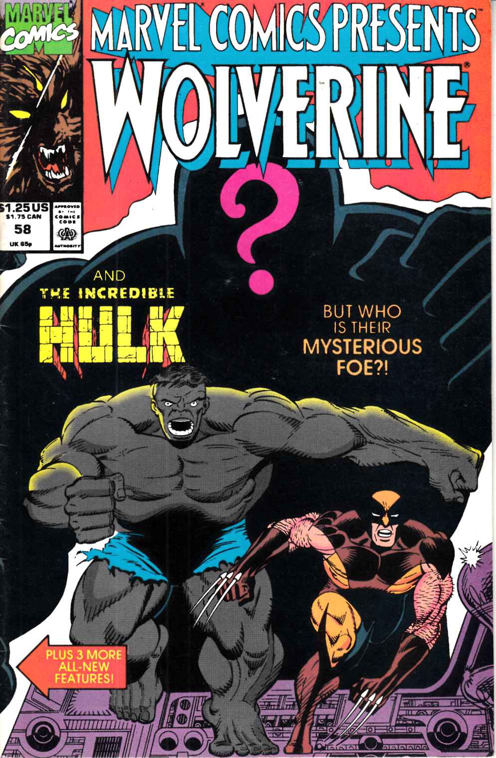 Marvel Comics Presents #58 Fine (6.0) [Marvel Comic] THUMBNAIL