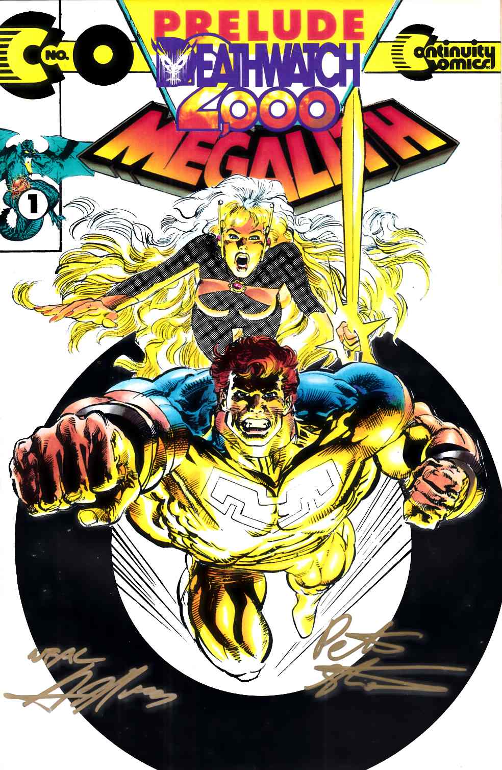 Megalith #0 Signed by Adams and Stone Near Mint (9.4) [Continuity Comic] THUMBNAIL