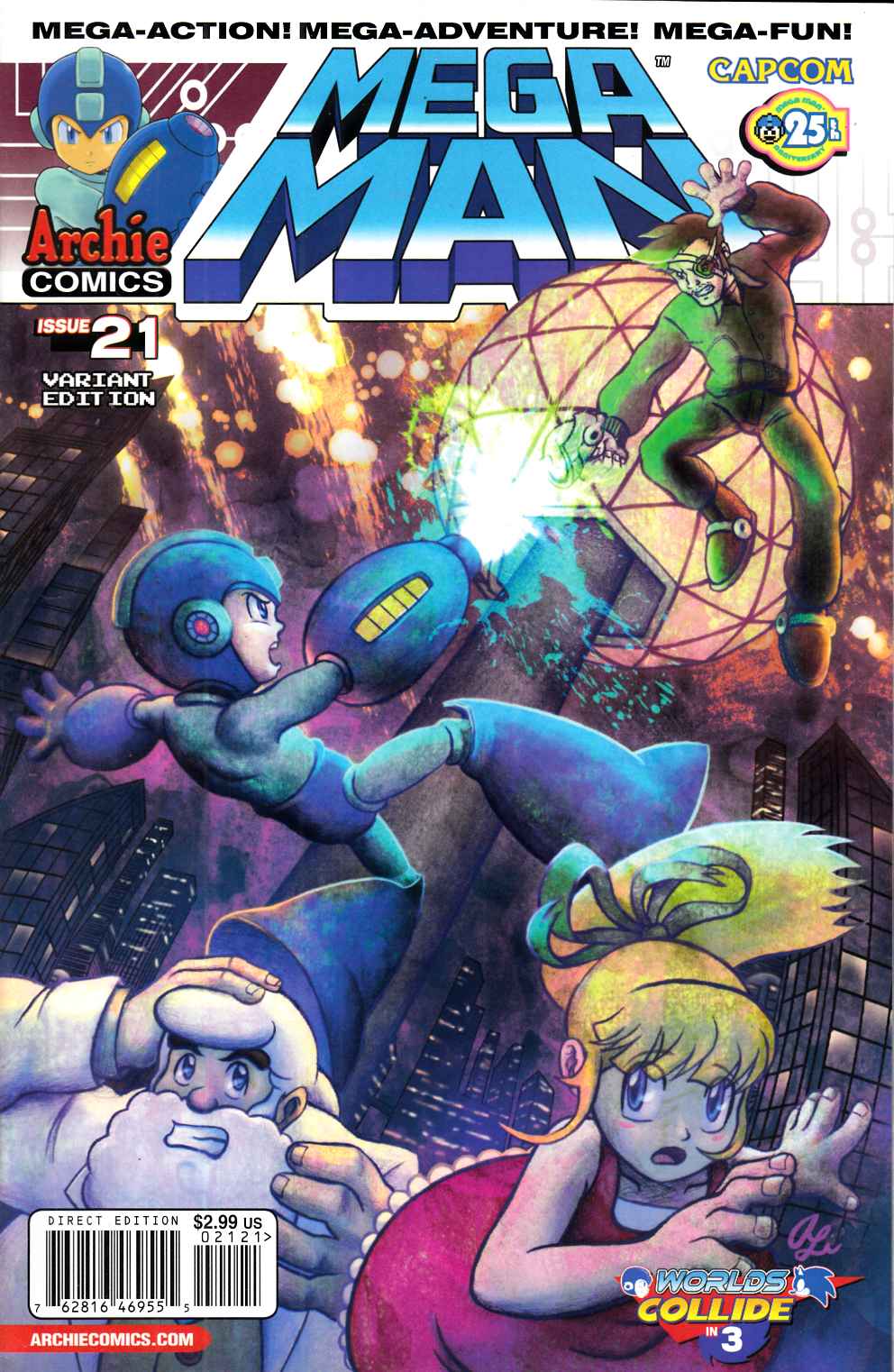 Mega Man #21 Meichi Li Variant Cover Very Fine (8.0) [Archie Comic] THUMBNAIL