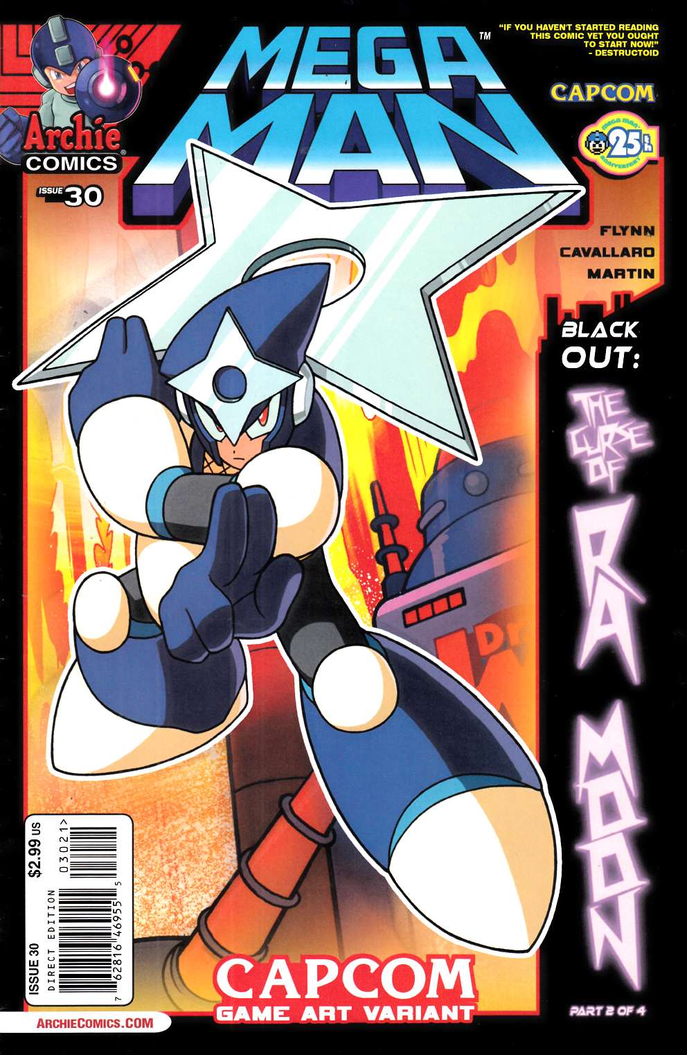 Mega Man #30 Capcom Variant Cover Very Fine (8.0) [Archie Comic] THUMBNAIL
