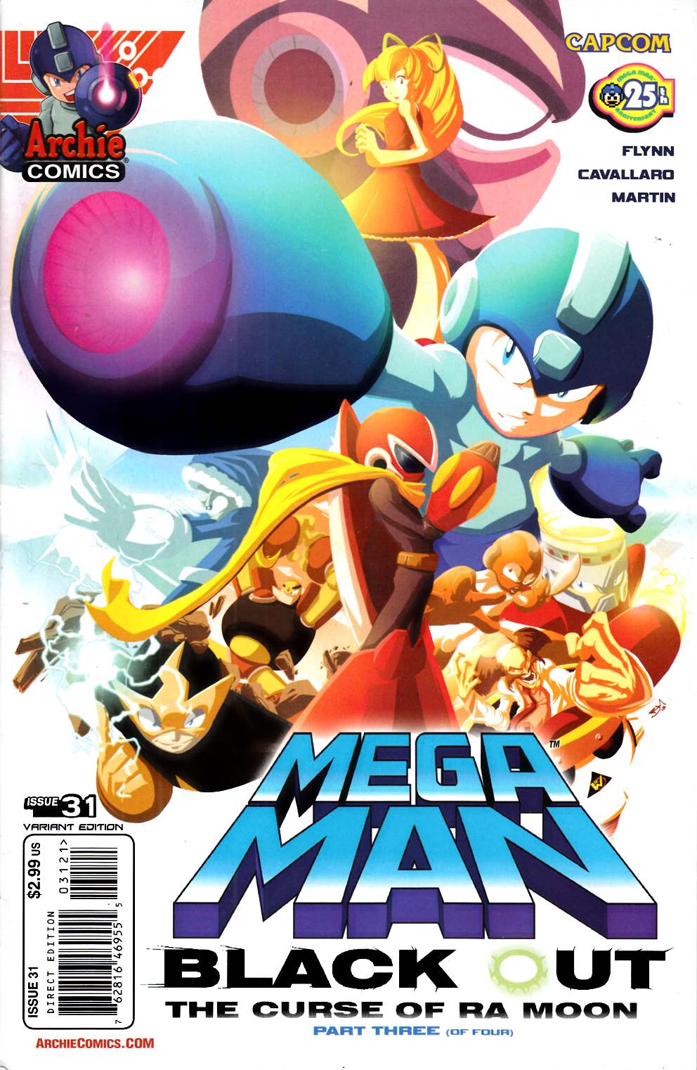 Mega Man #31 Movie Poster Variant Cover Very Fine[Archie Comic ...