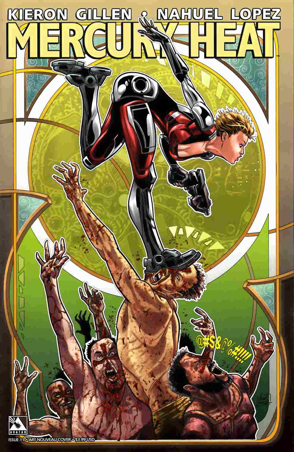 Mercury Heat #11 Art Nouveau Cover [Avatar Press Comic] LARGE