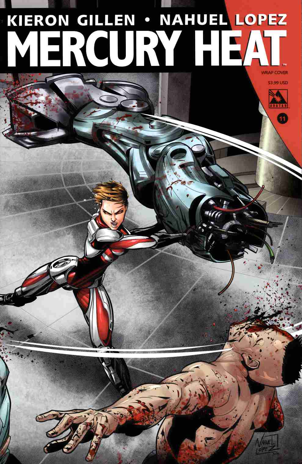 Mercury Heat #11 Wrap Cover [Avatar Press Comic] LARGE