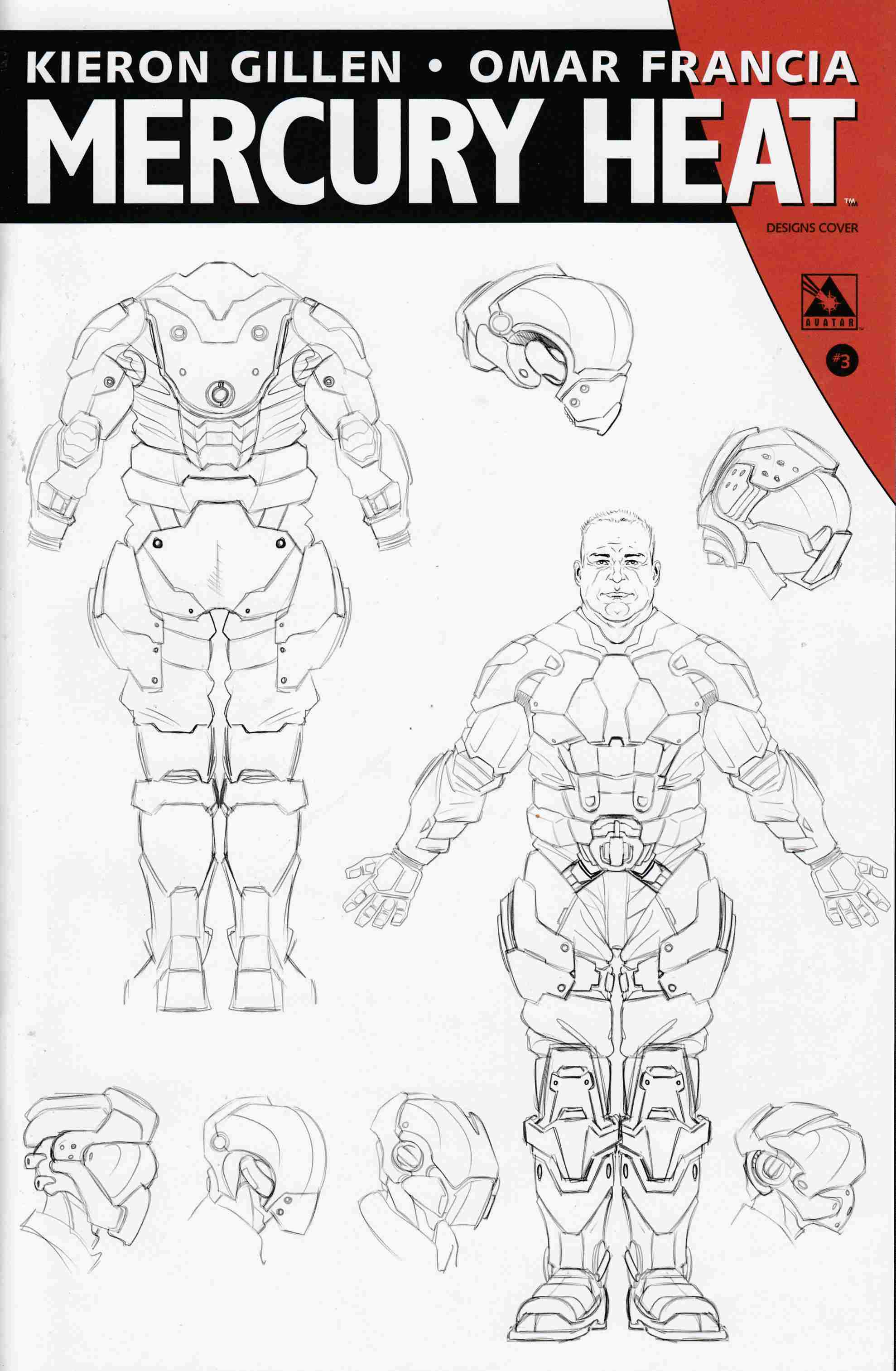 Mercury Heat #3 Designs Variant Cover [Avatar Comic] LARGE