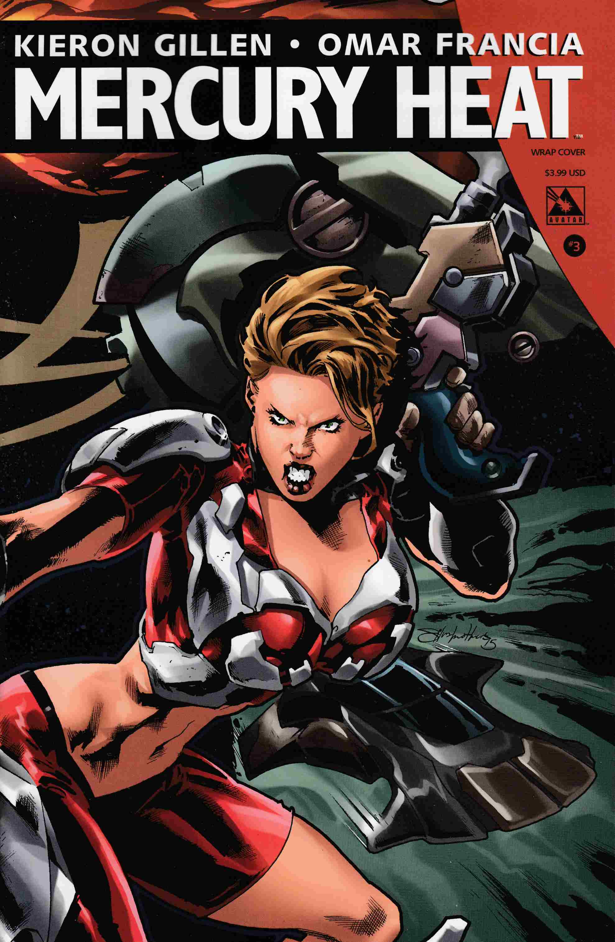 Mercury Heat #3 Wrap Cover [Avatar Comic] LARGE