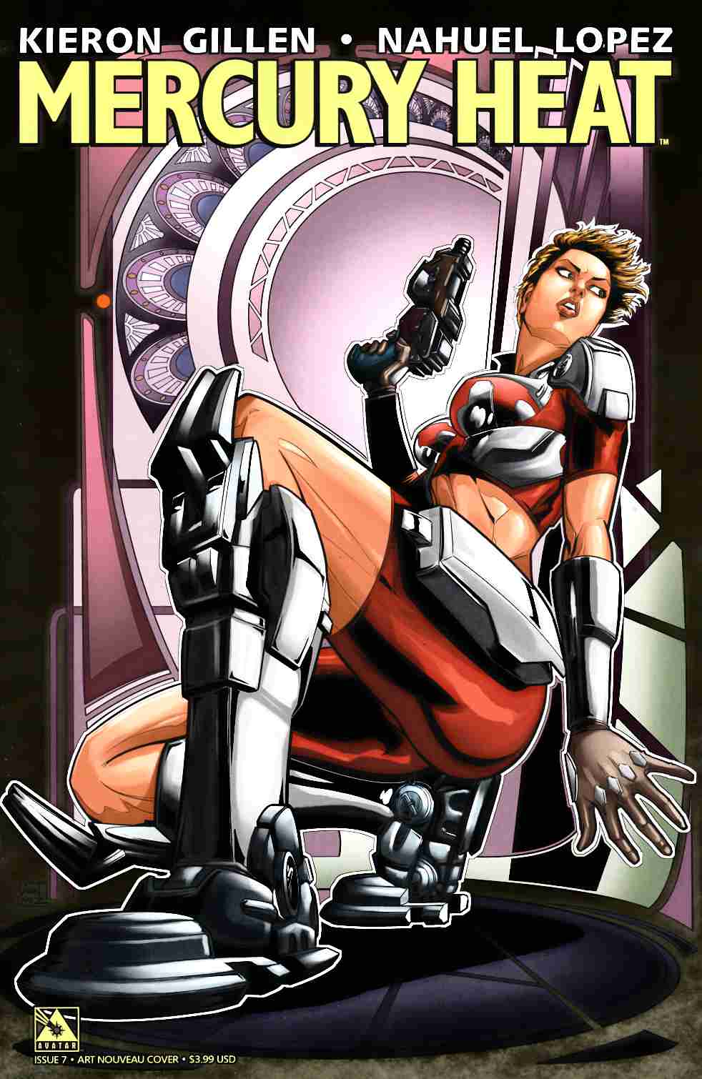 Mercury Heat #7 Art Nouveau Cover [Avatar Comic] LARGE