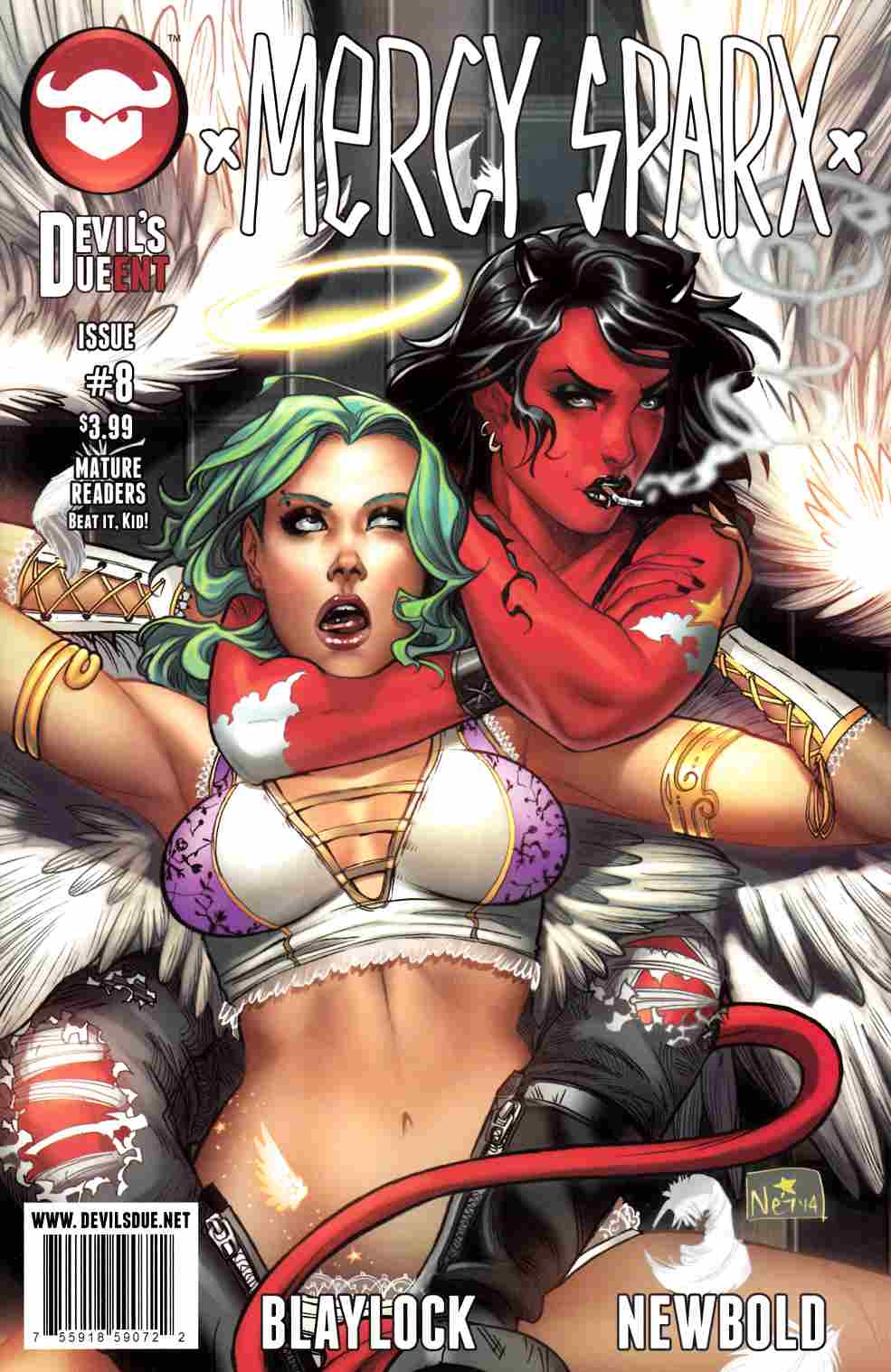 Mercy Sparx #8 Cover B- Broomal [Devils Due Comic] THUMBNAIL