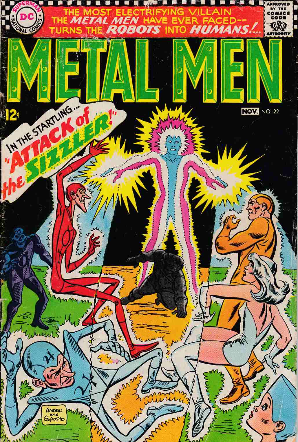 Metal Men #22 Very Good Minus (3.5) [DC Comic] LARGE