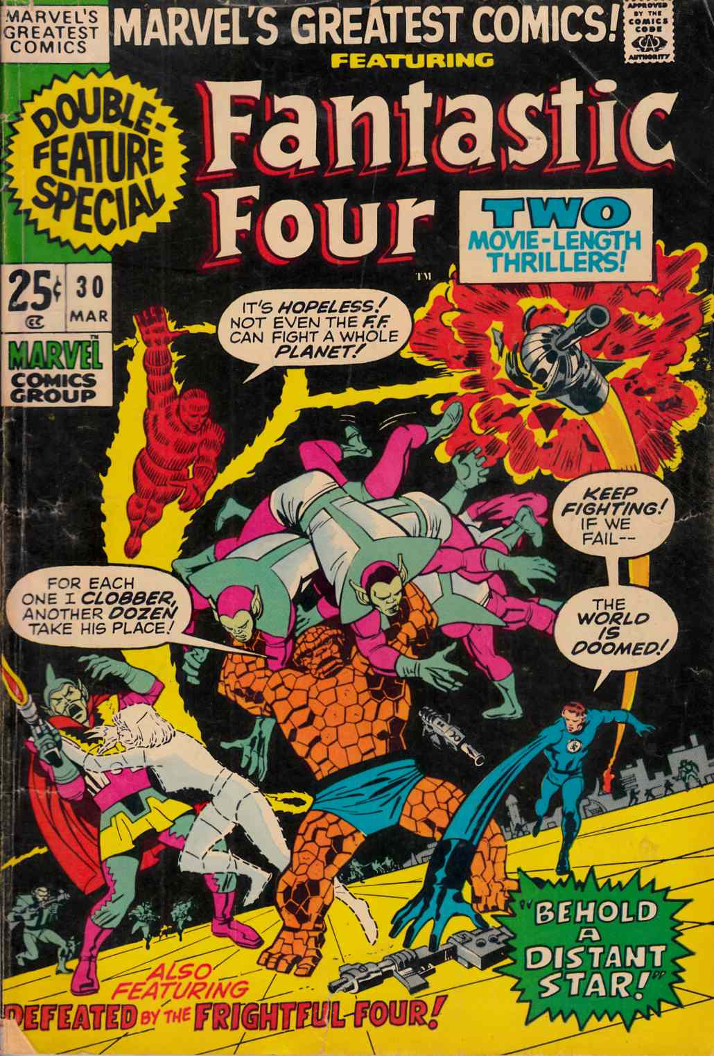 Marvel's Greatest Comics #30 Very Good Minus (3.5) [Marvel Comic] THUMBNAIL