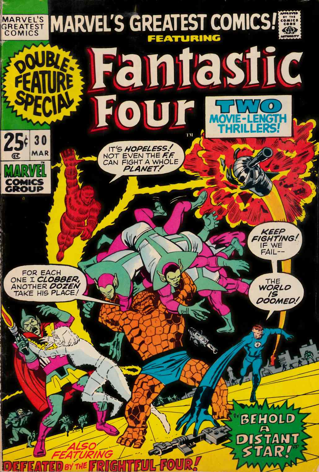 Marvel's Greatest Comics #30 Very Good Plus (4.5) [Marvel Comic] THUMBNAIL