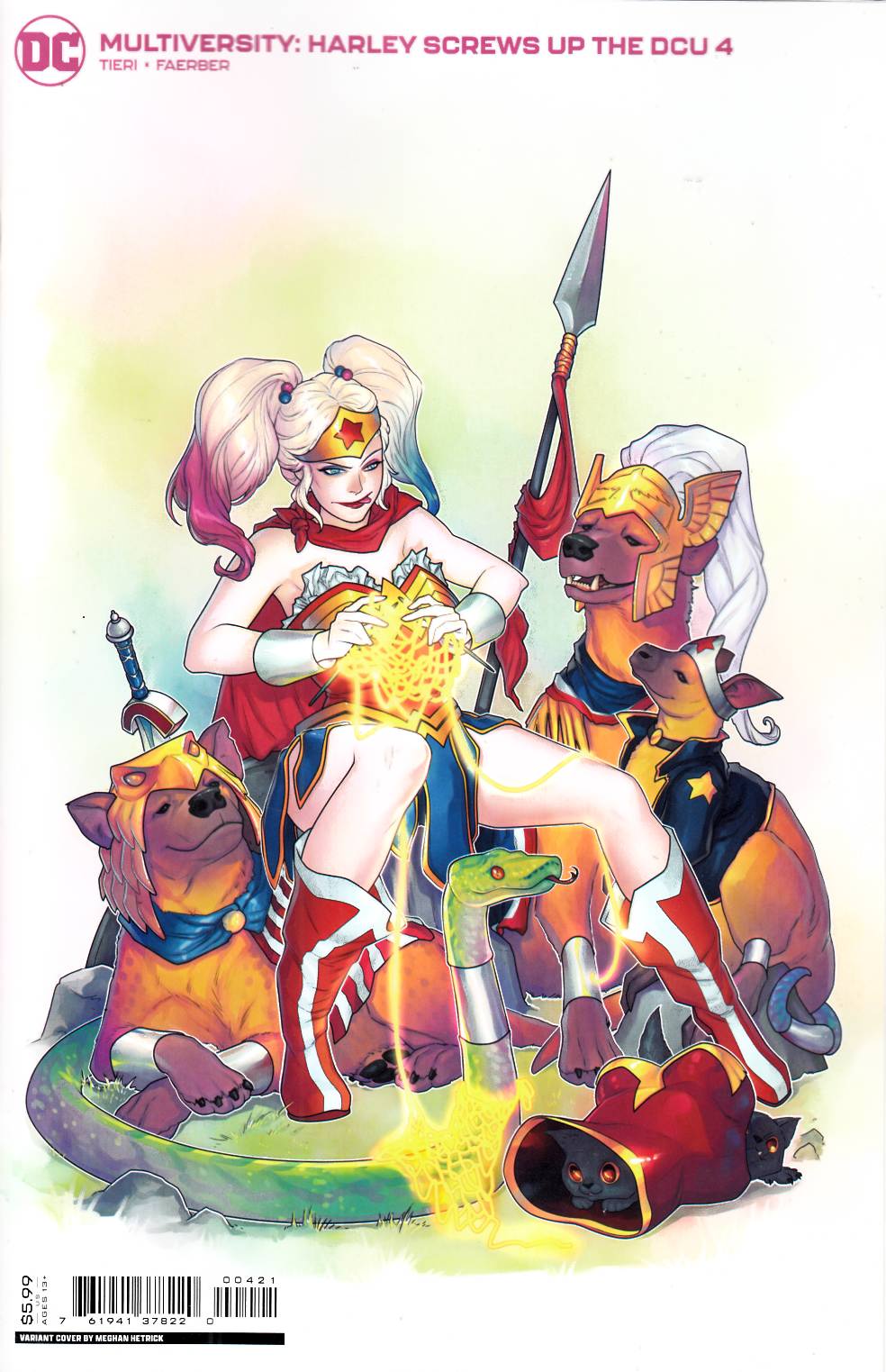 Multiversity Harley Screws Up the DCU #4 Hetrick Variant Cover Near Mint (9.4) [DC Comic] LARGE