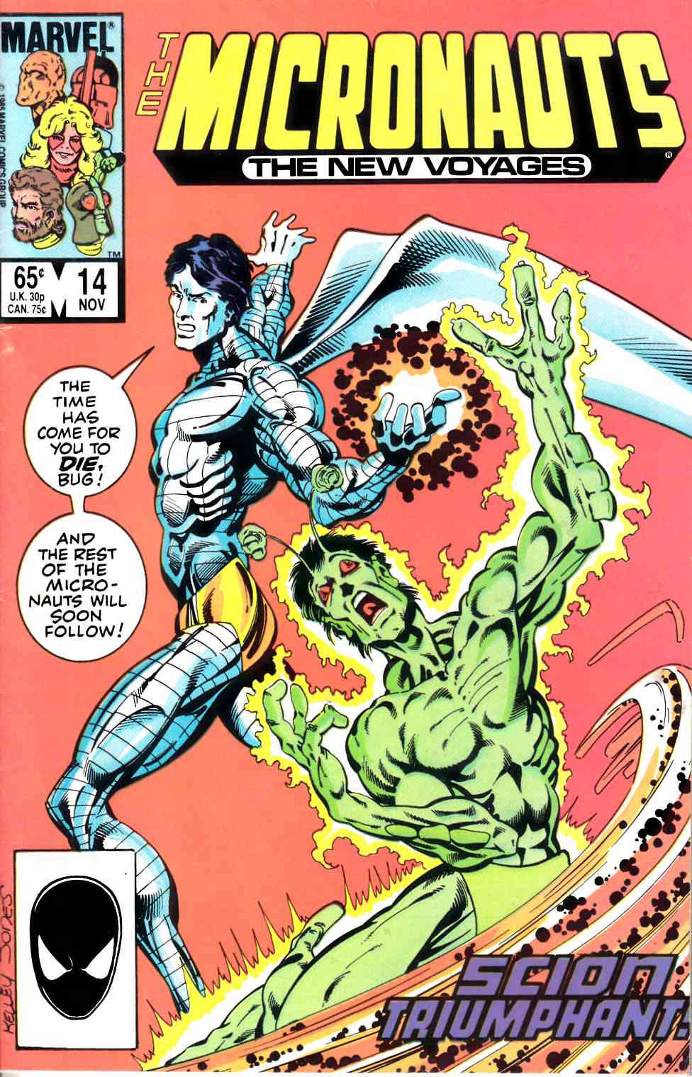 Micronauts The New Voyages #14 Fine (6.0) [Marvel Comic] LARGE