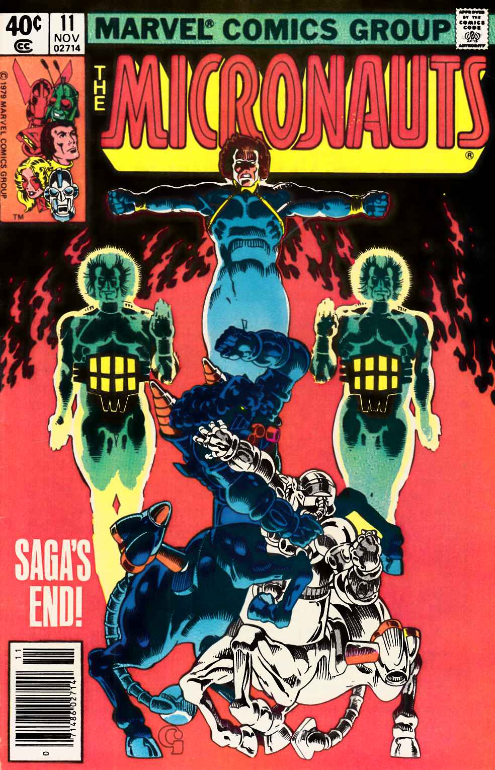 Micronauts #11 Newsstand Edition Very Fine (8.0) [Marvel Comic] THUMBNAIL