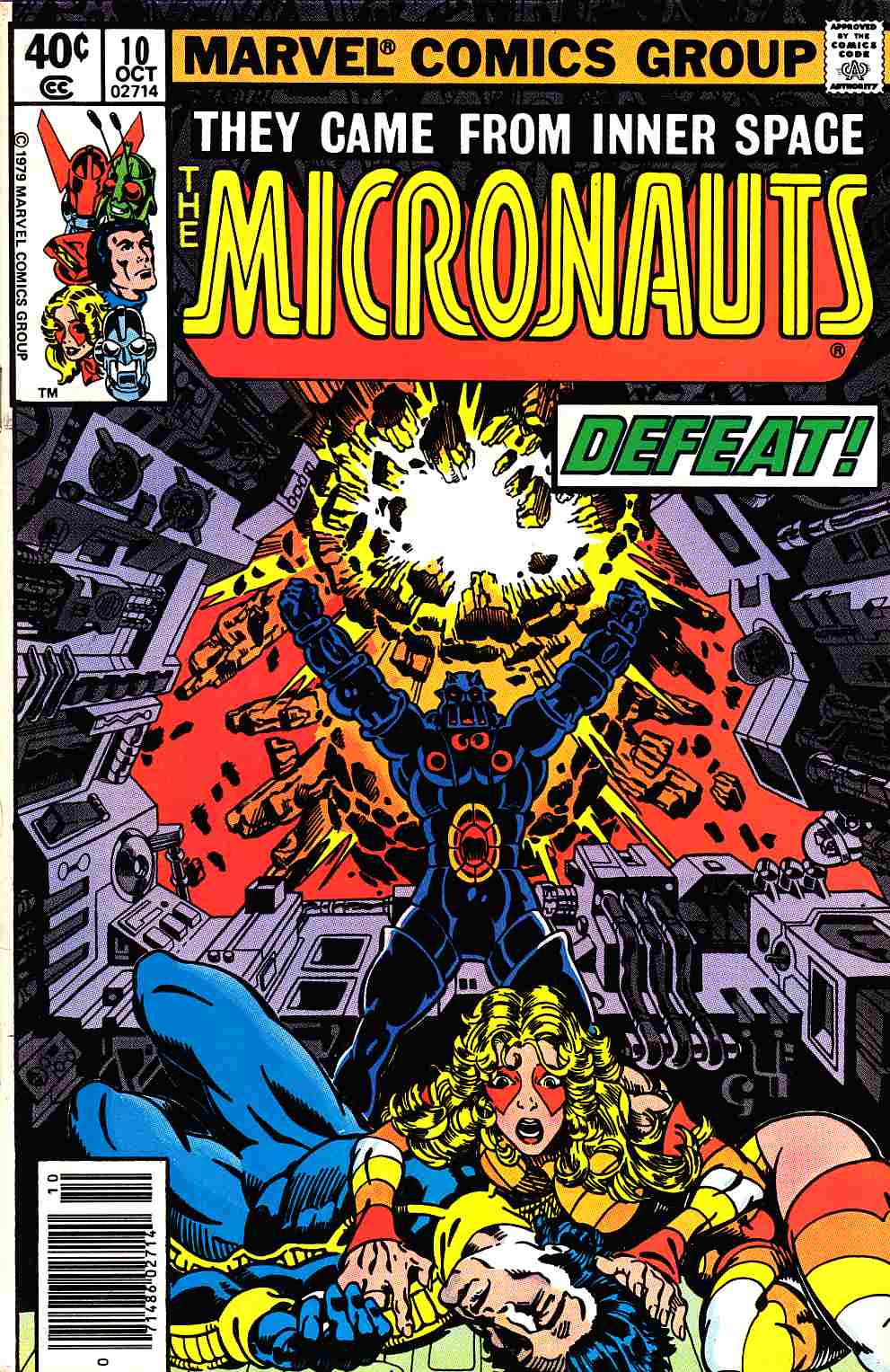 Micronauts #10 Newsstand Edition Very Fine (8.0) [Marvel Comic] LARGE