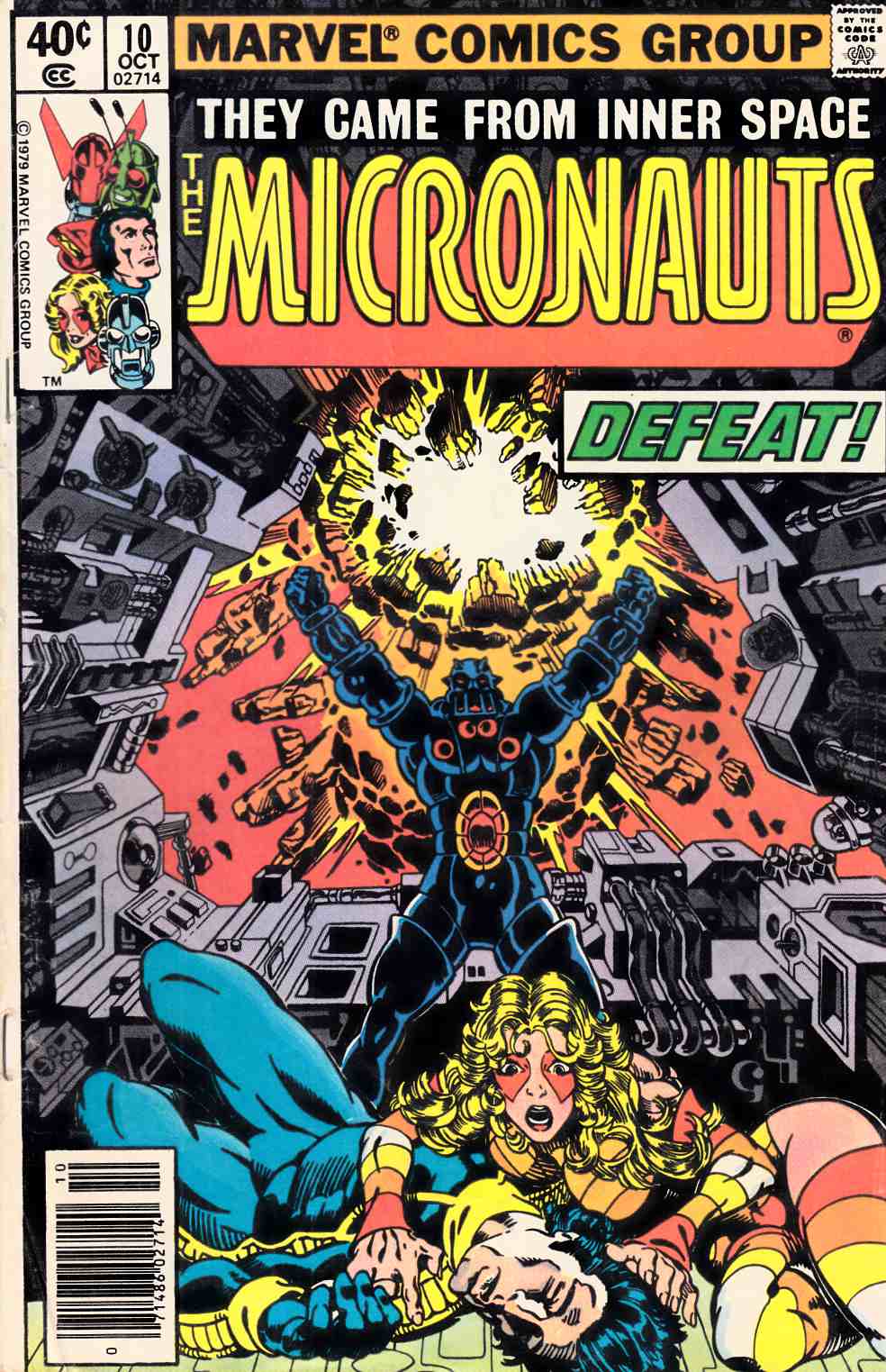 Micronauts #10 Newsstand Edition Very Good (4.0) [Marvel Comic] THUMBNAIL