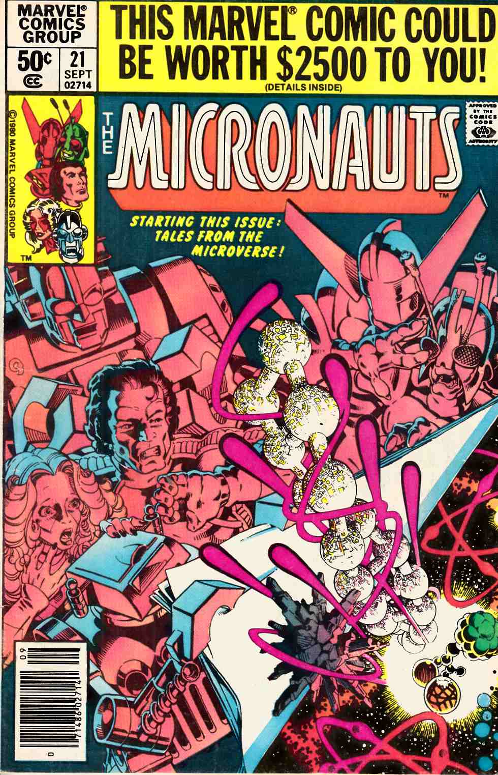 Micronauts #21 Newsstand Edition Very Good (4.0) [Marvel Comic] THUMBNAIL