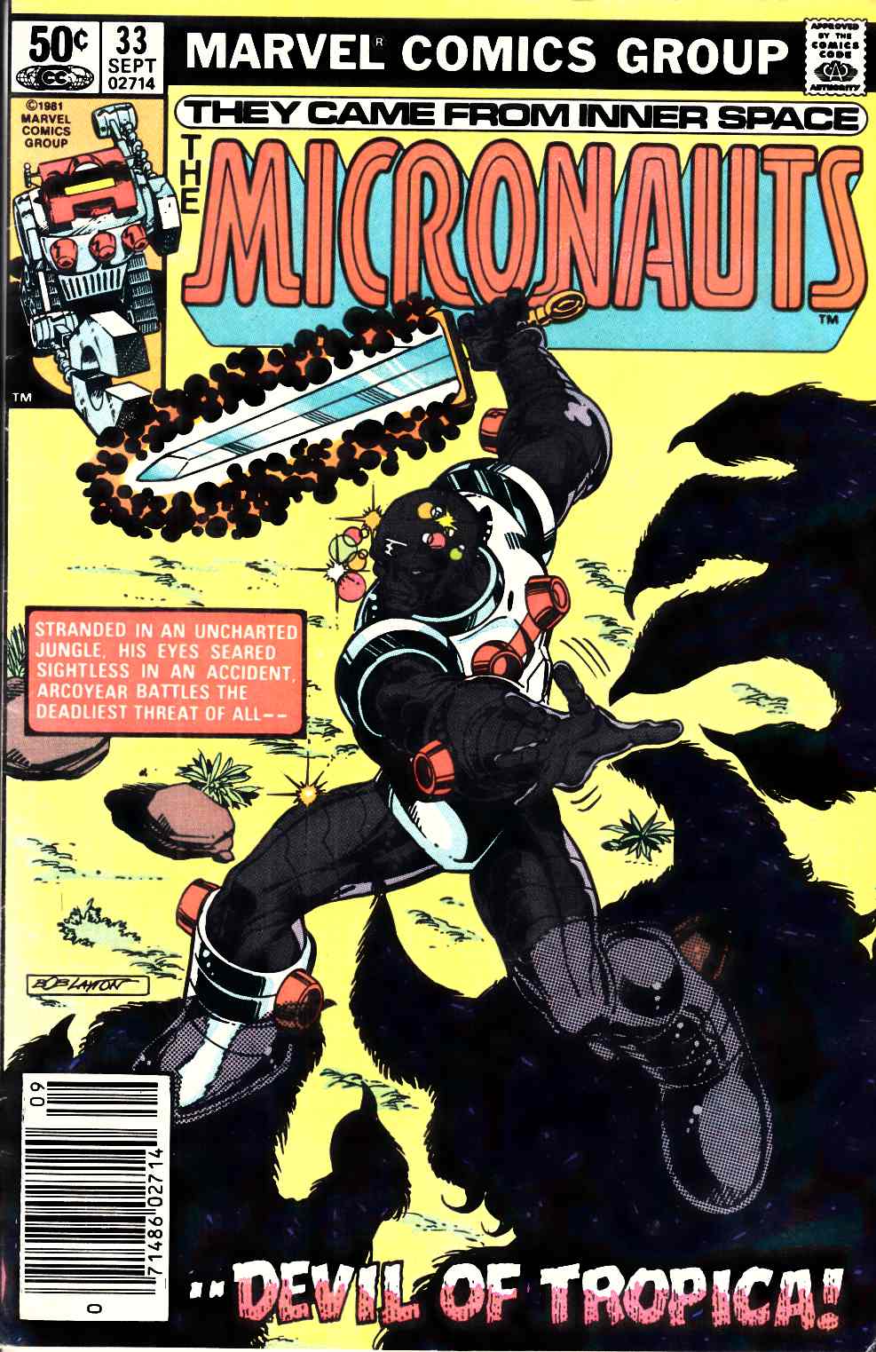 Micronauts #33 Newsstand Edition Very Good (4.0) [Marvel Comic] THUMBNAIL