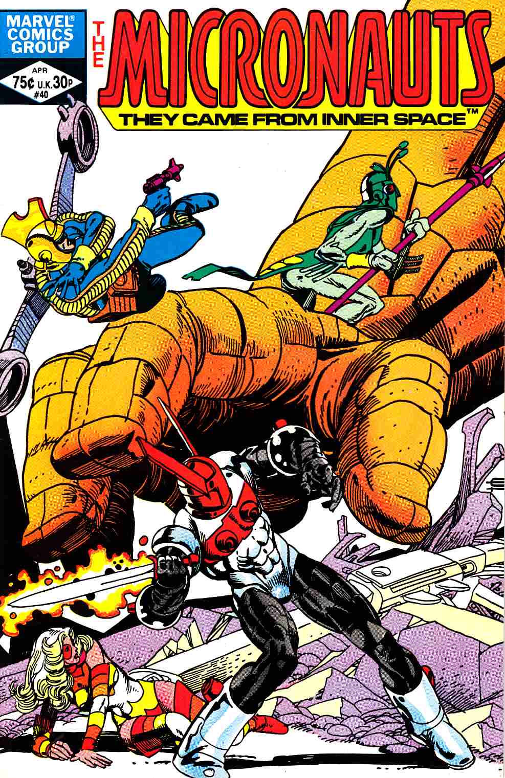 Micronauts #40 Fine Minus (5.5) [Marvel Comic] THUMBNAIL