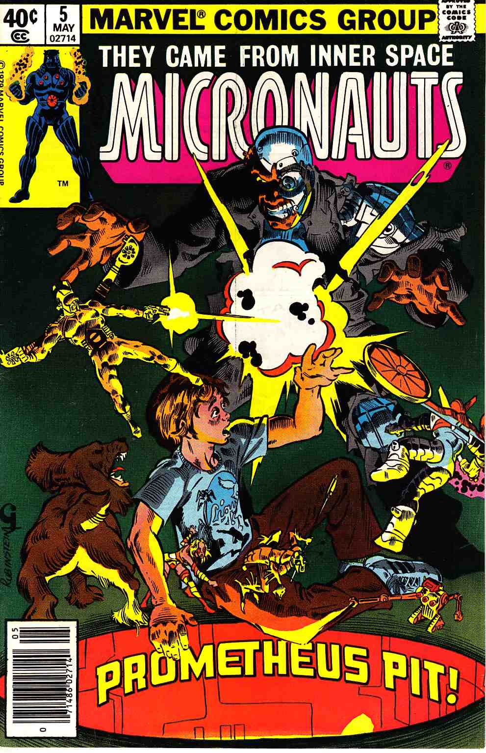 Micronauts #5 Newsstand Edition Very Fine (8.0) [Marvel Comic] LARGE