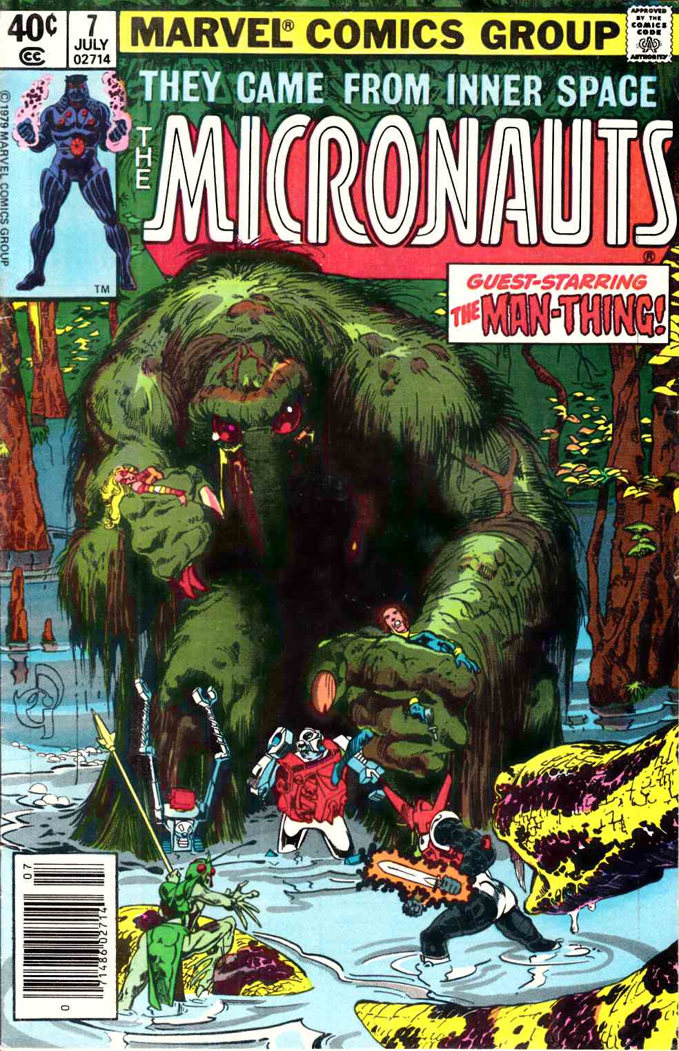 Micronauts #7 Newsstand Edition Very Good (4.0) [Marvel Comic] LARGE