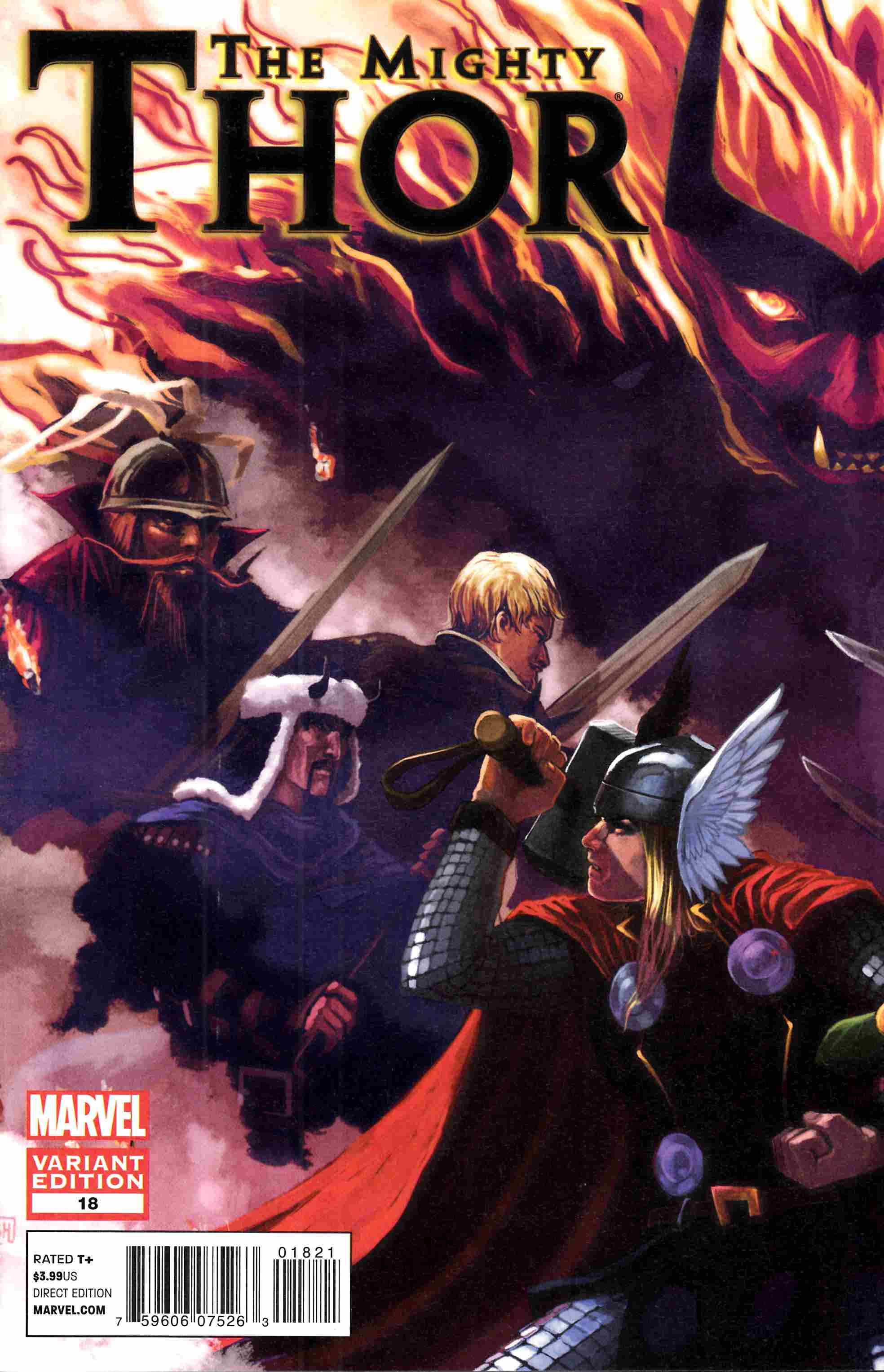Mighty Thor #18 Hans Variant Cover Near Mint (9.4) [Marvel Comic] THUMBNAIL
