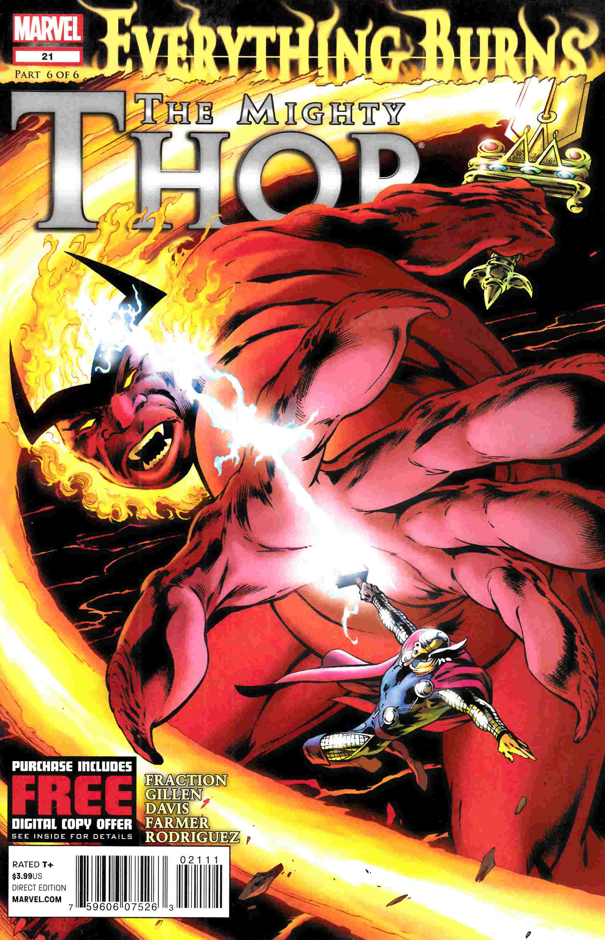 Mighty Thor #21 Very Fine (8.0) [Marvel Comic] THUMBNAIL