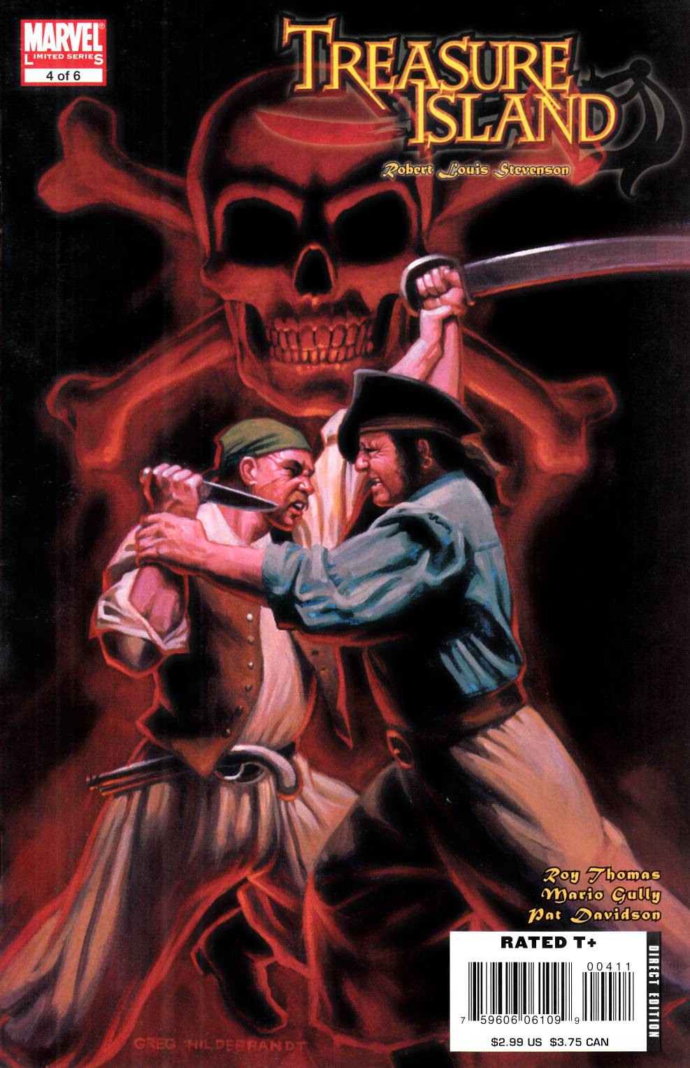 Marvel Illustrated Treasure Island #4 Very Fine (8.0) [Marvel Comic] LARGE