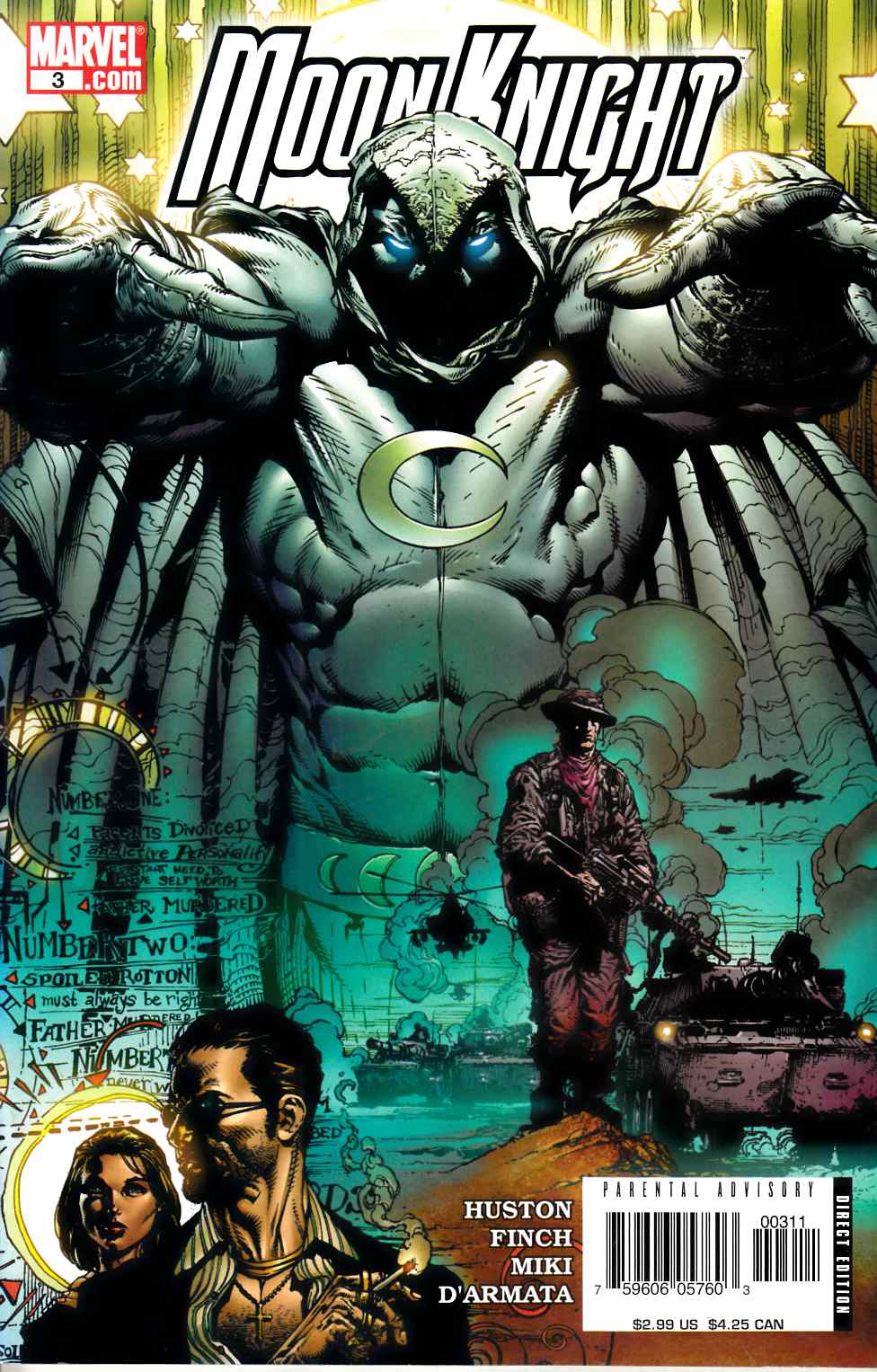 Moon Knight #3 Very Fine Minus (7.5) [Marvel Comic] THUMBNAIL