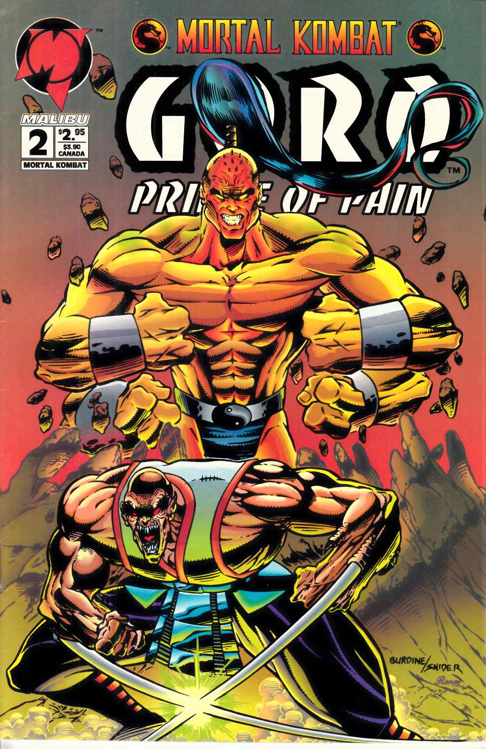 Mortal Kombat Goro Prince of Pain #2 Fine (6.0) [Malibu Comic] LARGE