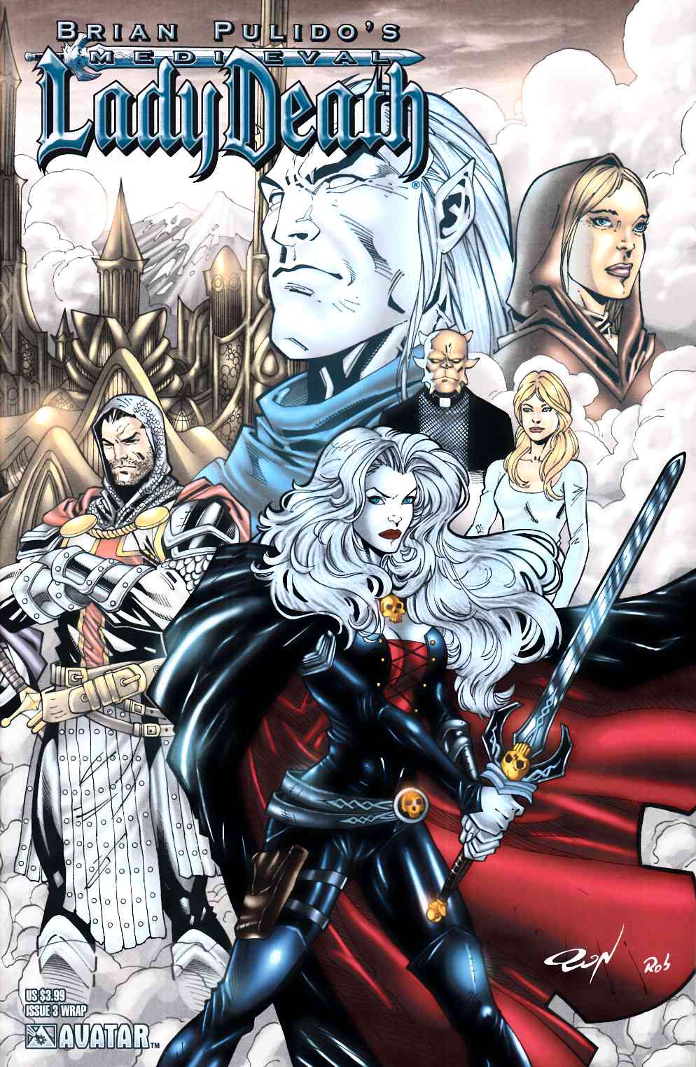 Medieval Lady Death #3 Wrap Cover Near Mint (9.4) [Avatar Comic] LARGE