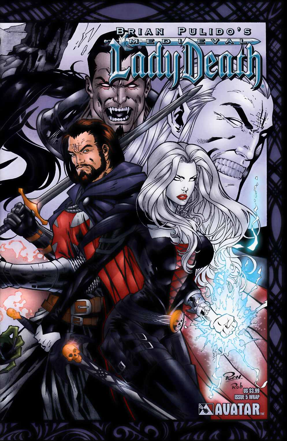 Medieval Lady Death #5 Wrap Cover Near Mint (9.4) [Avatar Comic] LARGE