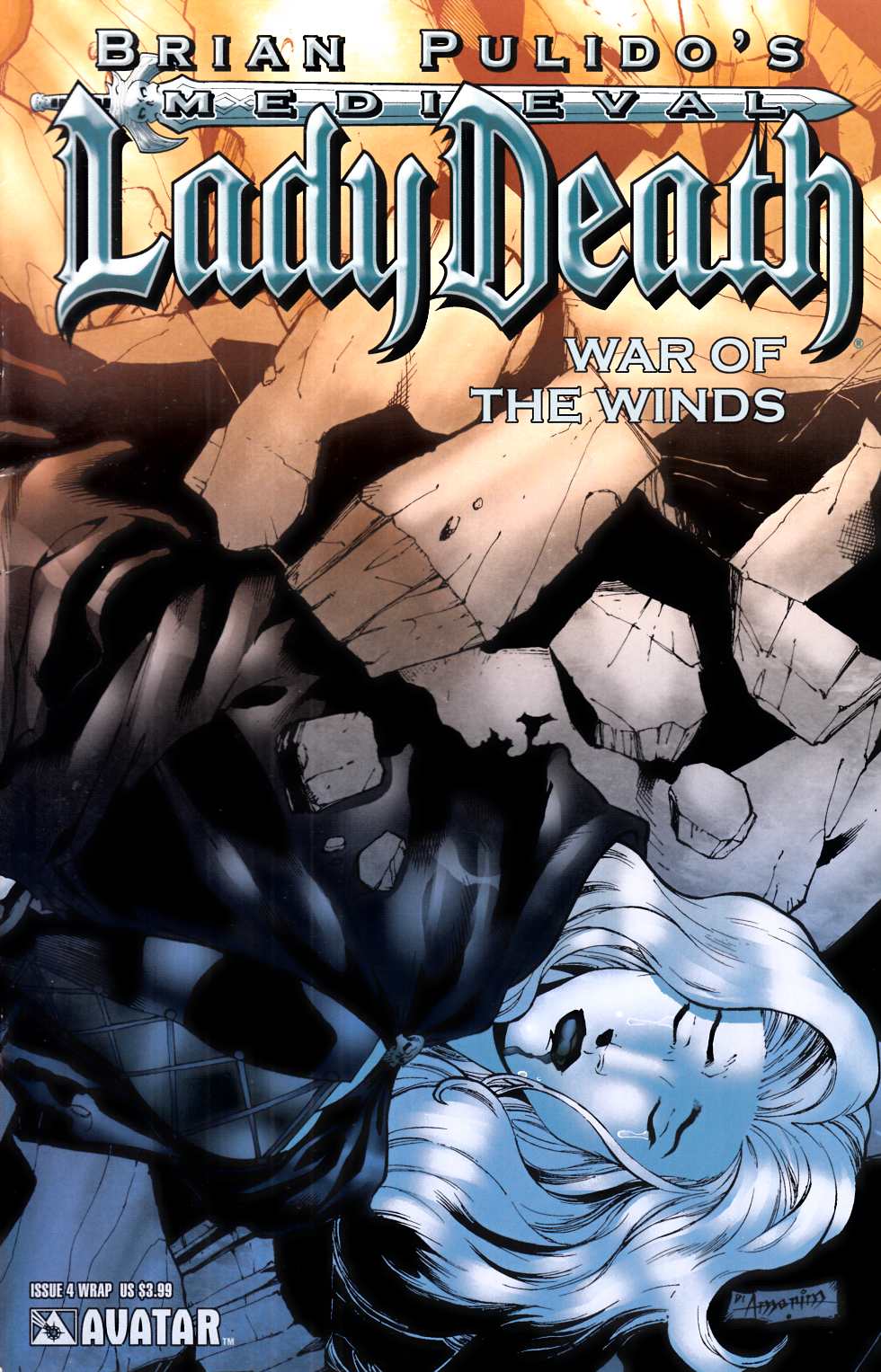 Medieval Lady Death War of the Winds #4 Wrap Cover Fine (6.0) [Avatar Comic] LARGE