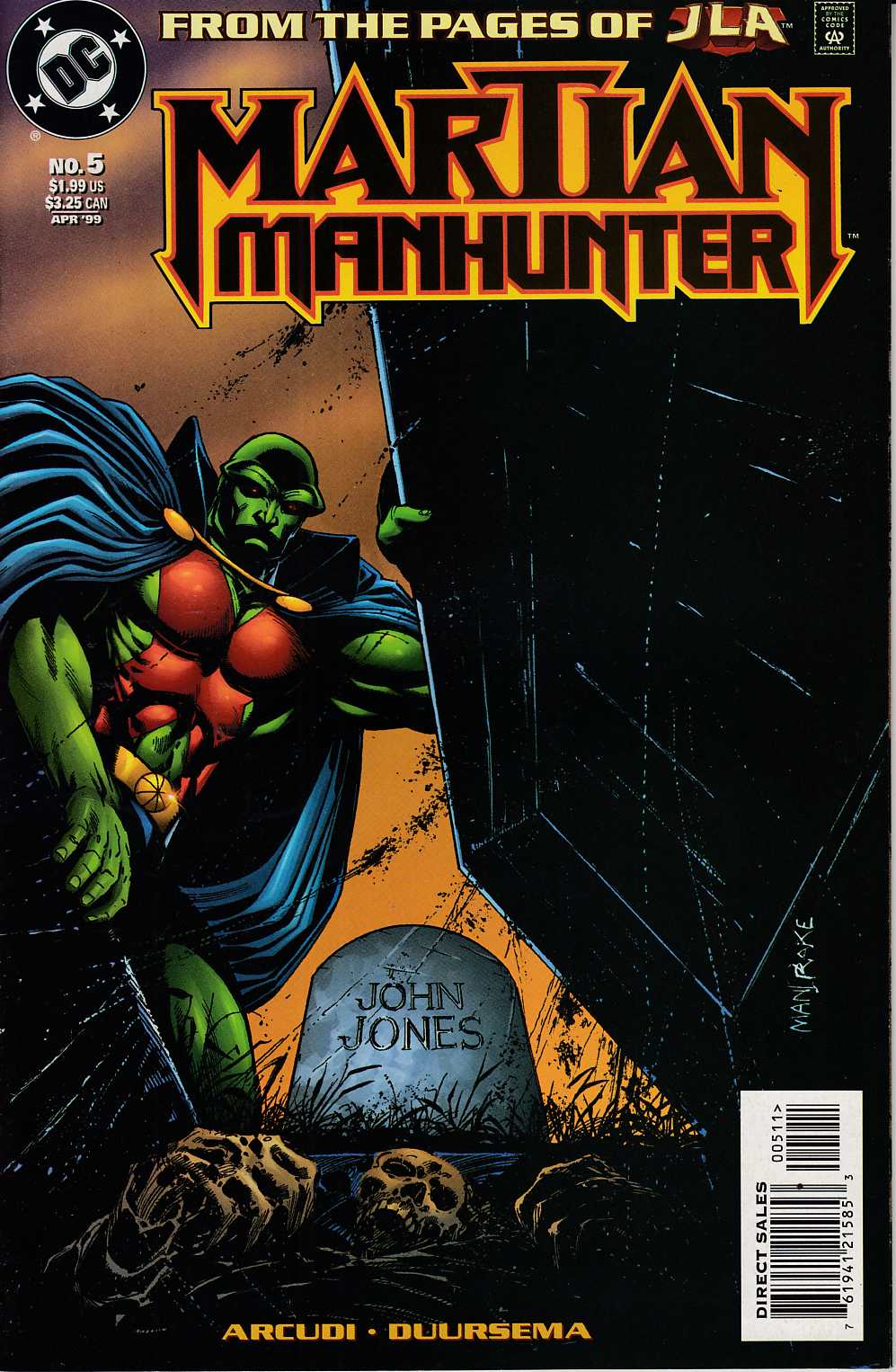 Martian Manhunter #5 Near Mint (9.4) [DC Comic] LARGE