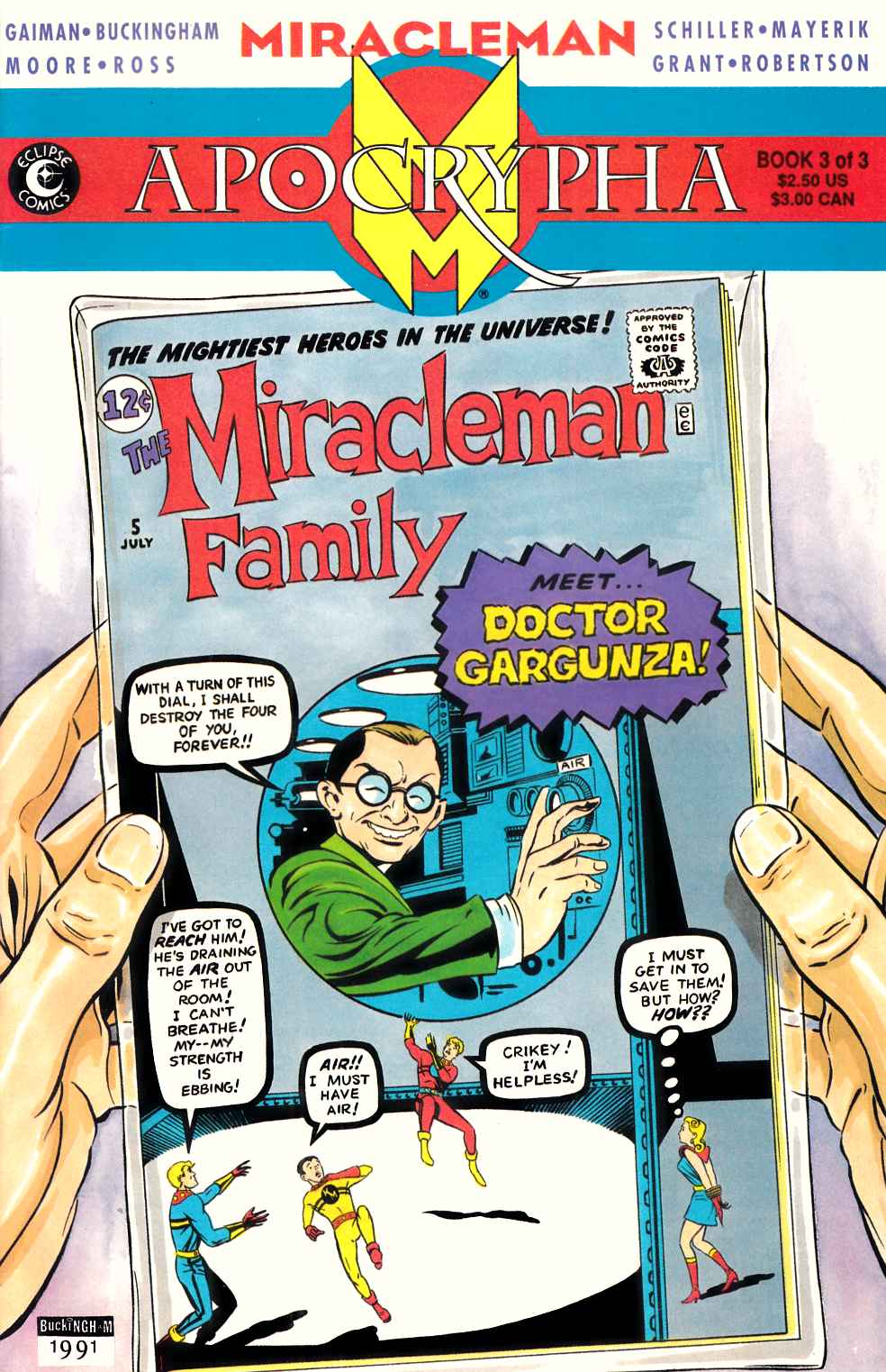 Miracleman Apocrypha #3 Near Mint (9.4) [Eclipse Comic] LARGE