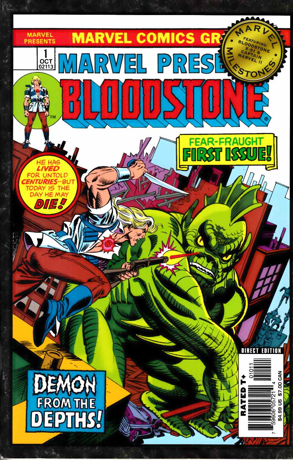 Marvel Milestones Bloodstone X-51 and Captain Marvel Very Fine (8.0) [Marvel Comic] THUMBNAIL