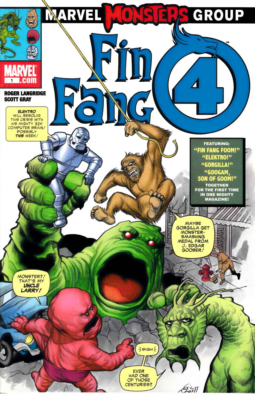 Marvel Monsters Fin Fang Four #1 Very Fine (8.0) [Marvel Comic] LARGE