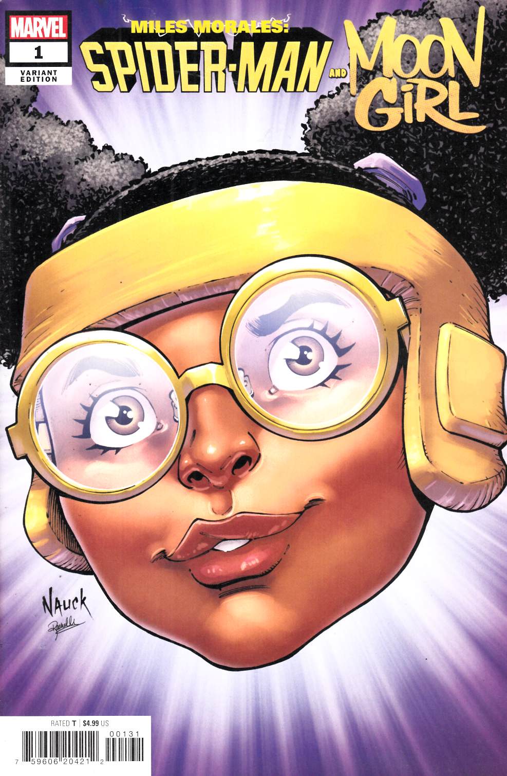 Miles Morales Moon Girl #1 Nauck Variant Cover Near Mint (9.4) [Marvel Comic] THUMBNAIL