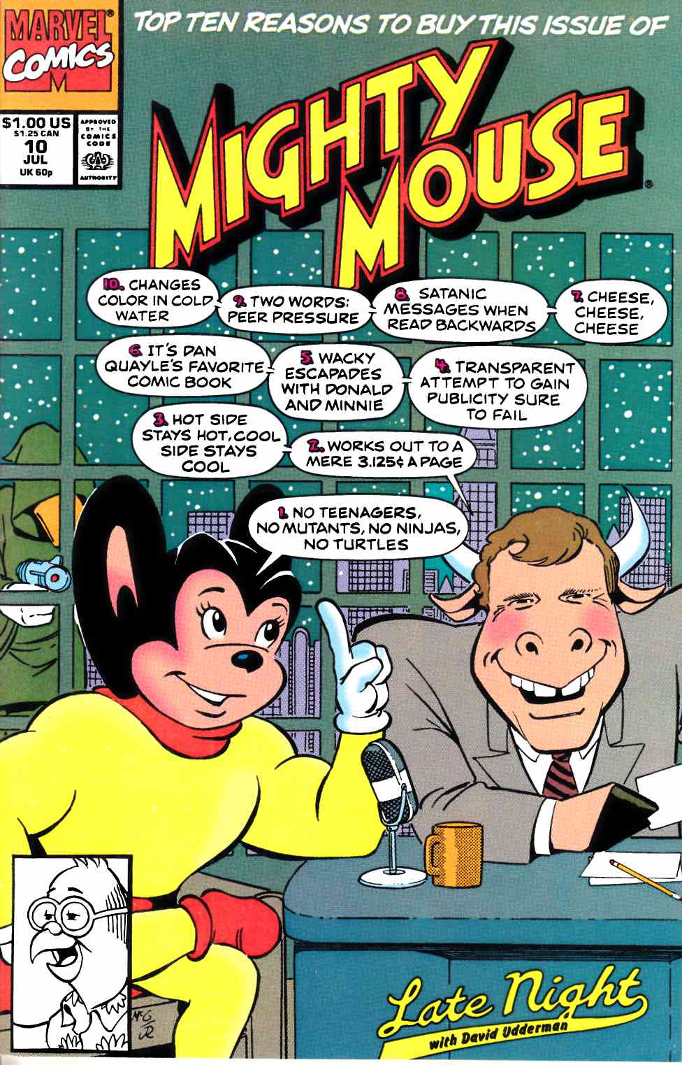 Mighty Mouse #10 Fine (6.0) [Marvel Comic] LARGE