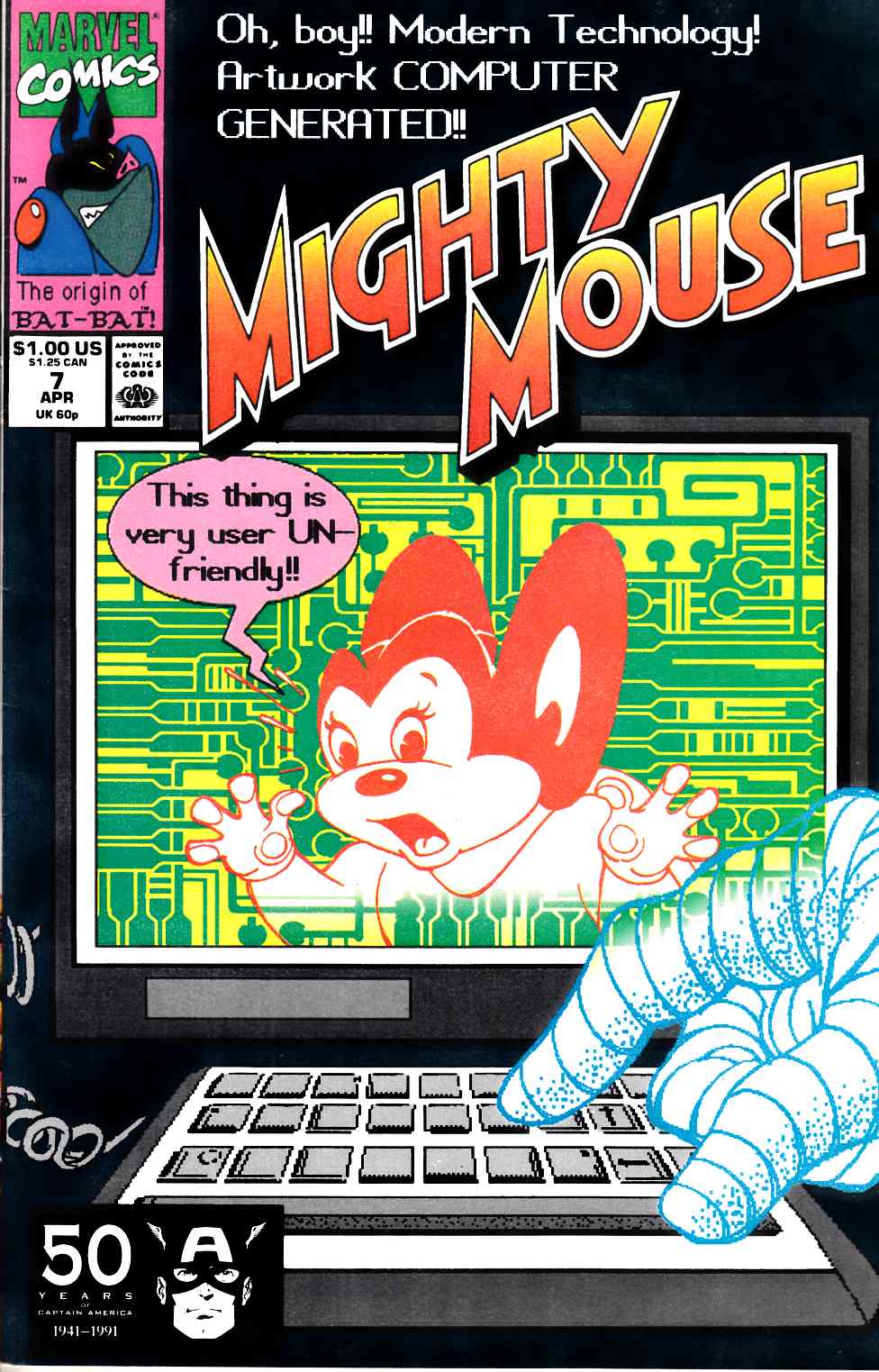 Mighty Mouse #7 Fine (6.0) [Marvel Comic] LARGE