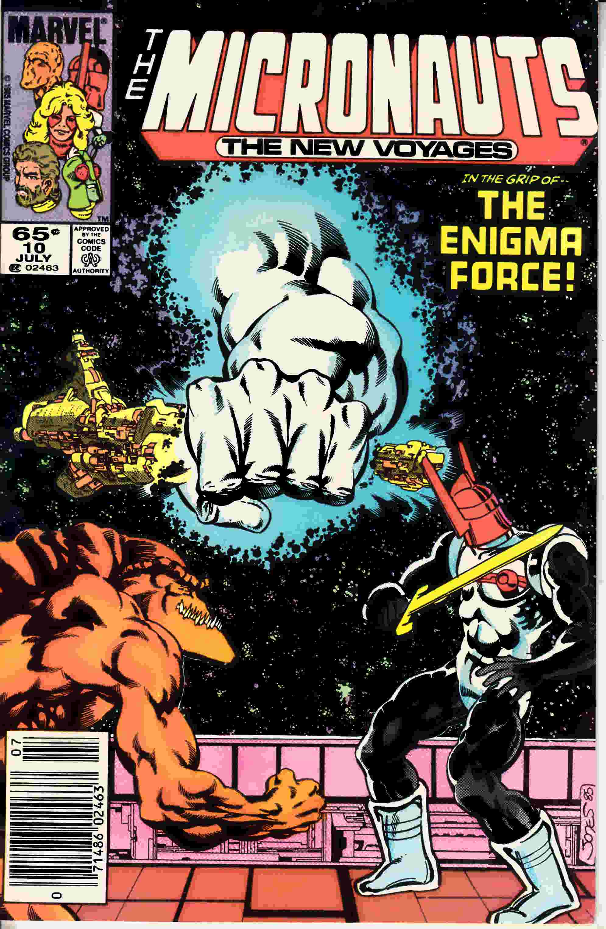 Micronauts The New Voyages #10 Newsstand Edition Very Fine (8.0) [Marvel Comic] THUMBNAIL
