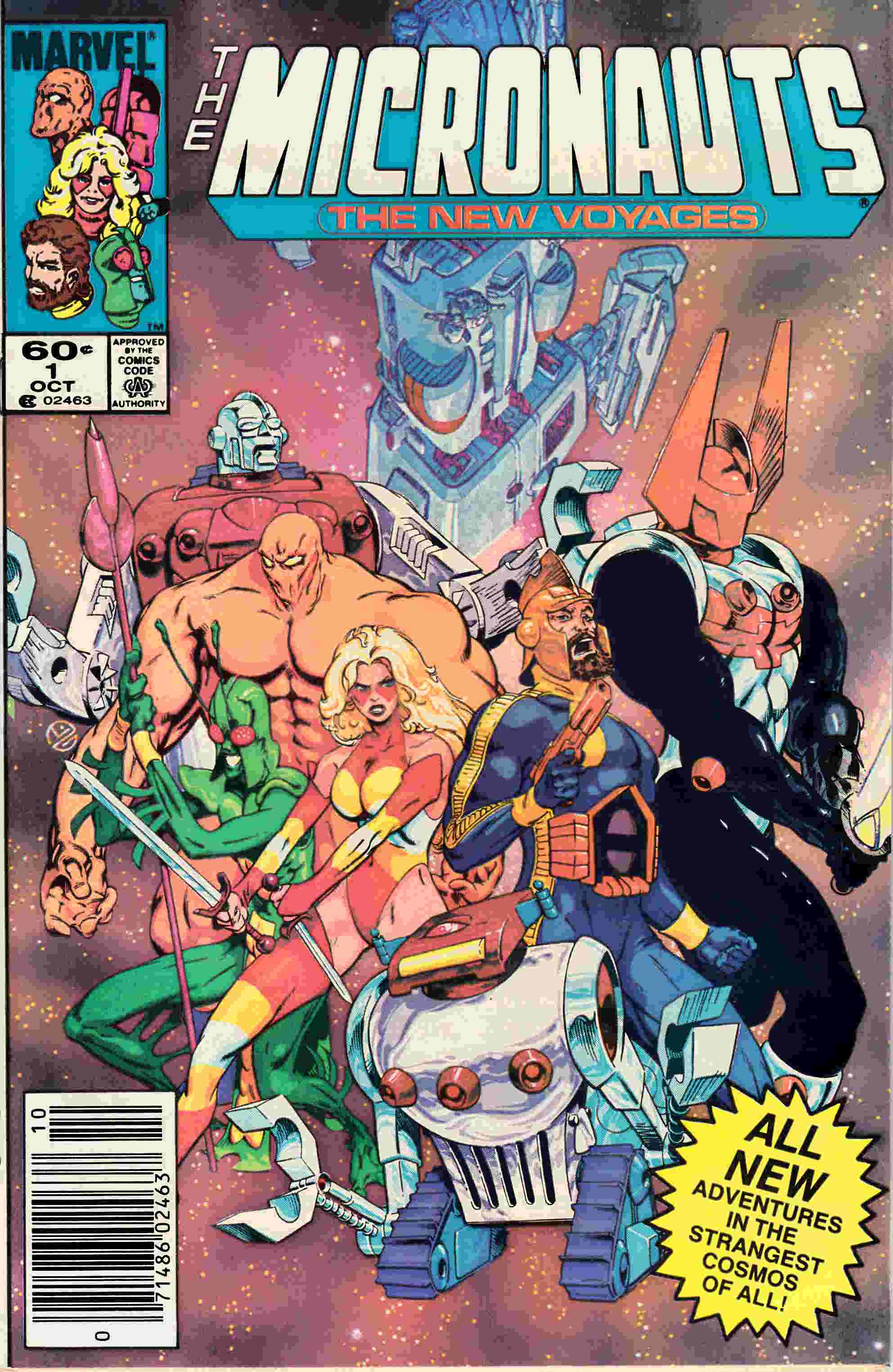 Micronauts The New Voyages #1 Newsstand Edition Very Fine (8.0) [Marvel Comic] THUMBNAIL